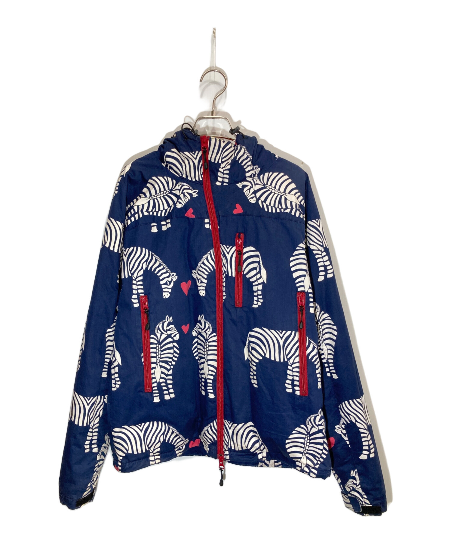 Bohemians ゼブラ柄ダウンジャケット 中古・古着通販】Bohemians (ボヘミアンズ) ゼブラ柄ダウンジャケット