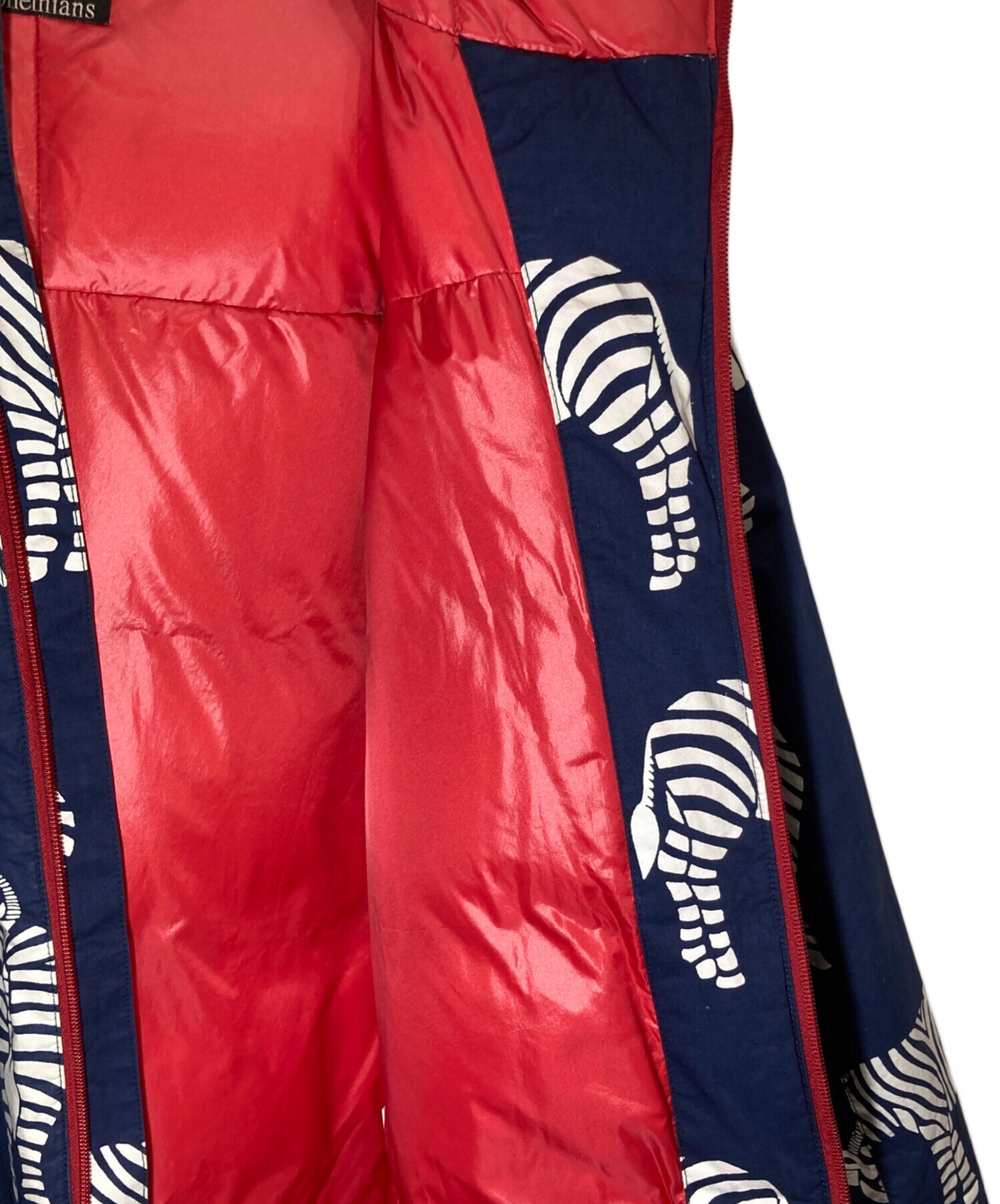 中古・古着通販】Bohemians (ボヘミアンズ) ゼブラ柄ダウンジャケット