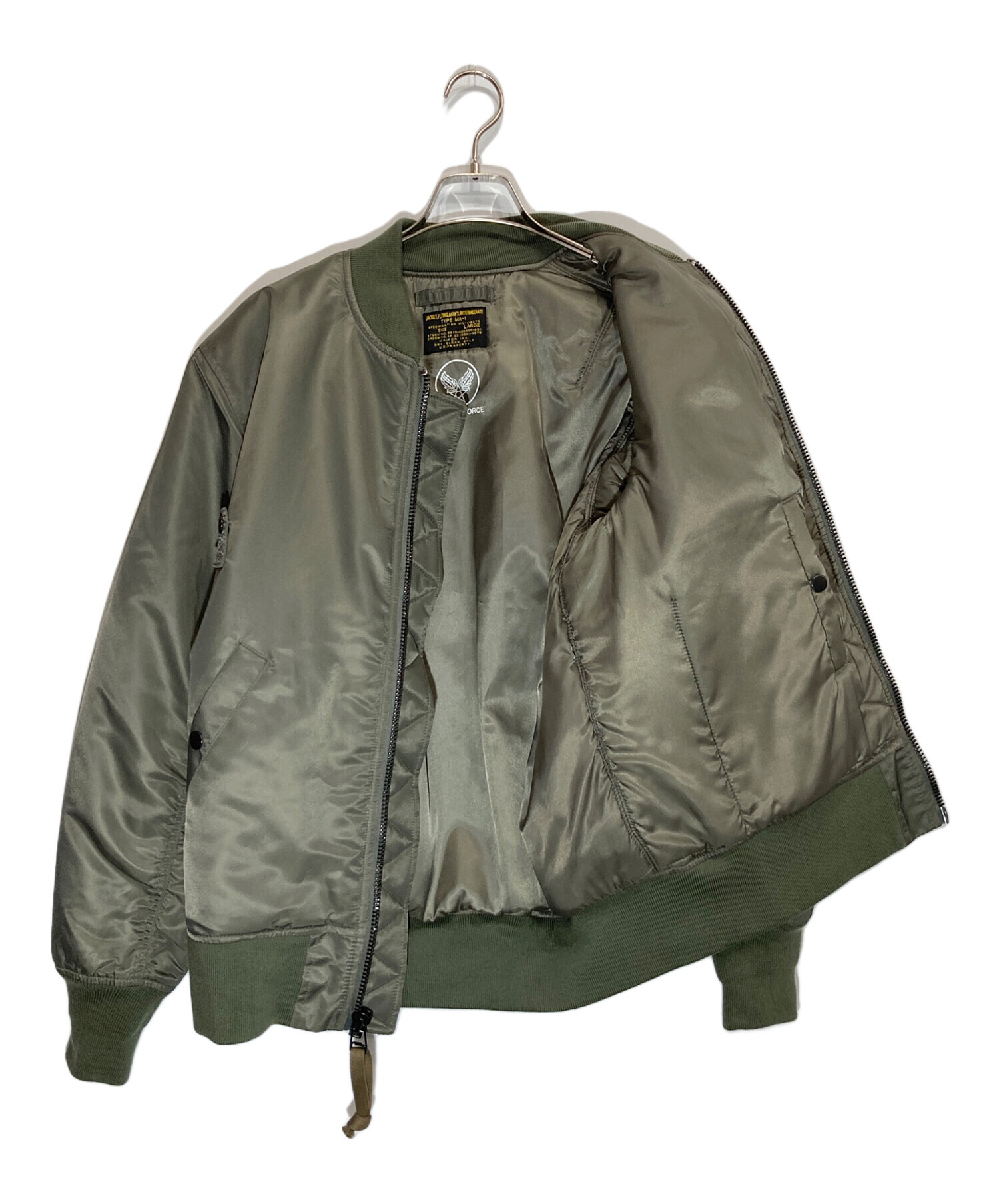 中古・古着通販】waiper (ワイパー) MA-1ジャケット グリーン サイズ:L