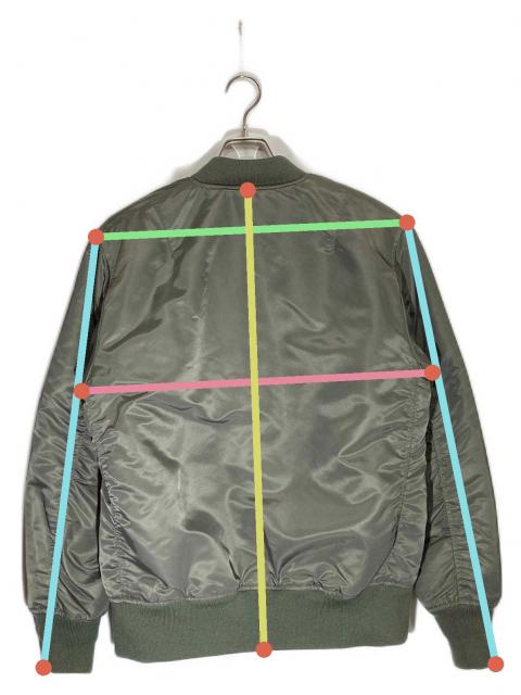 中古・古着通販】waiper (ワイパー) MA-1ジャケット グリーン サイズ:L