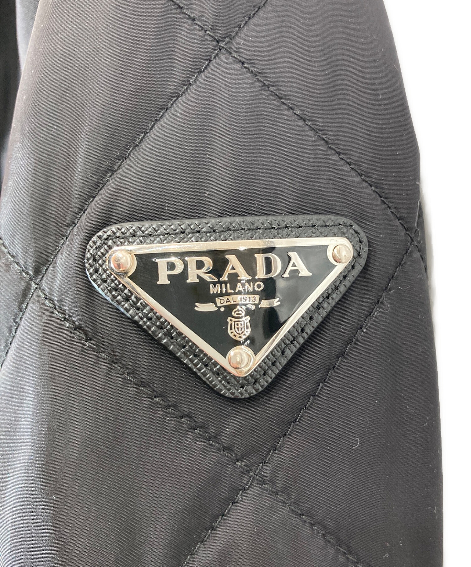 PRADA ブラック キルティングジャケット【サイズ50】美品 ひろ様専用 PRADA プラダ キルティングジャケット 黒 サイズ50の通販