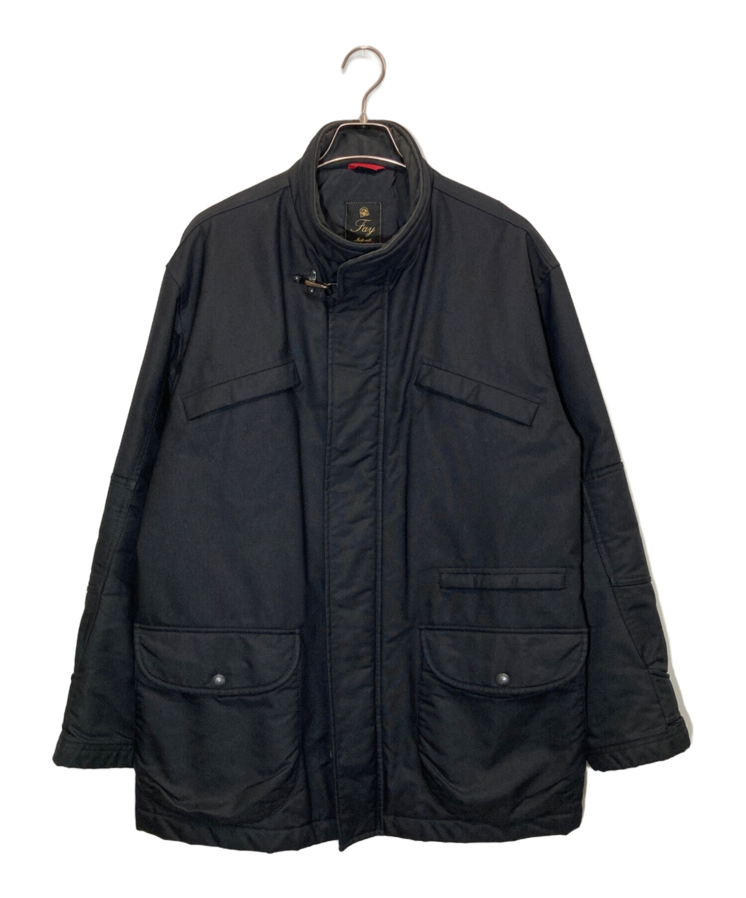 中古・古着通販】Fay (フェイ) ファイヤーマンコート ブラック サイズ 