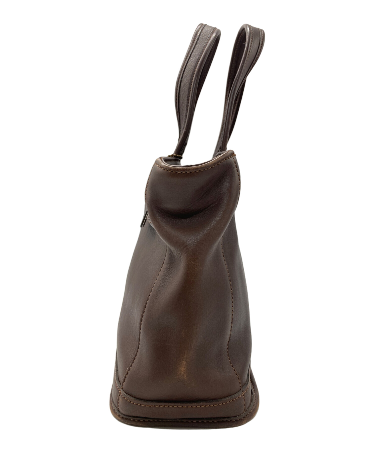 【超美品】COACH ハンドバッグ グラブタンレザー ヴィンテージ ブラウン 中古・古着通販】COACH (コーチ) グラブタンレザーハンドバッグ