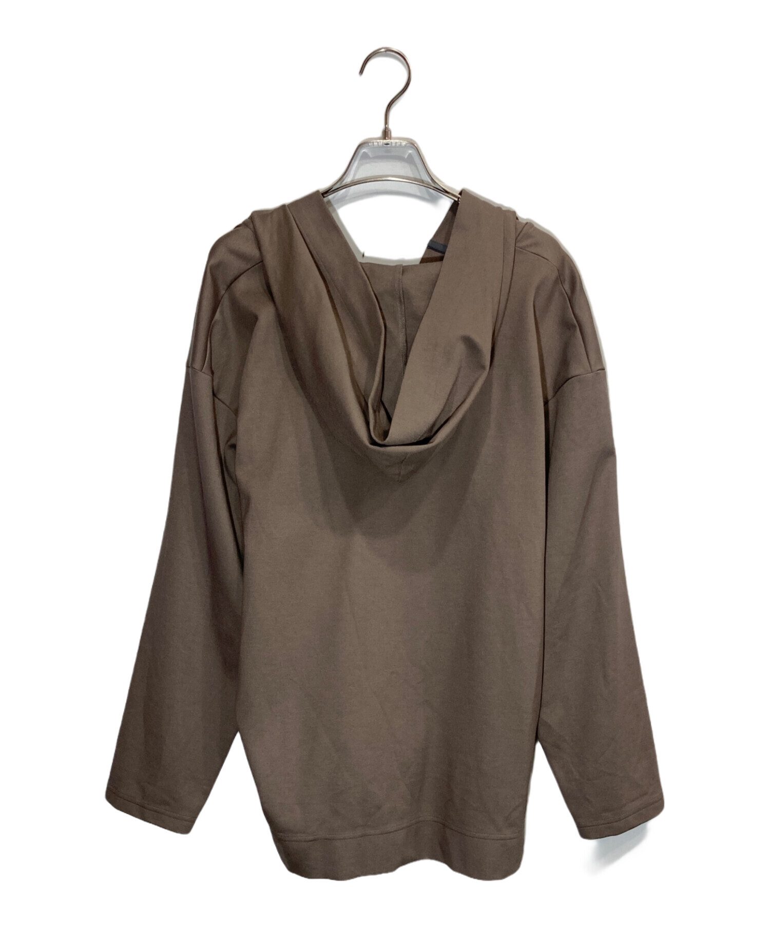 中古・古着通販】theory (セオリー) OPEN FRONT HOODIE オリーブ