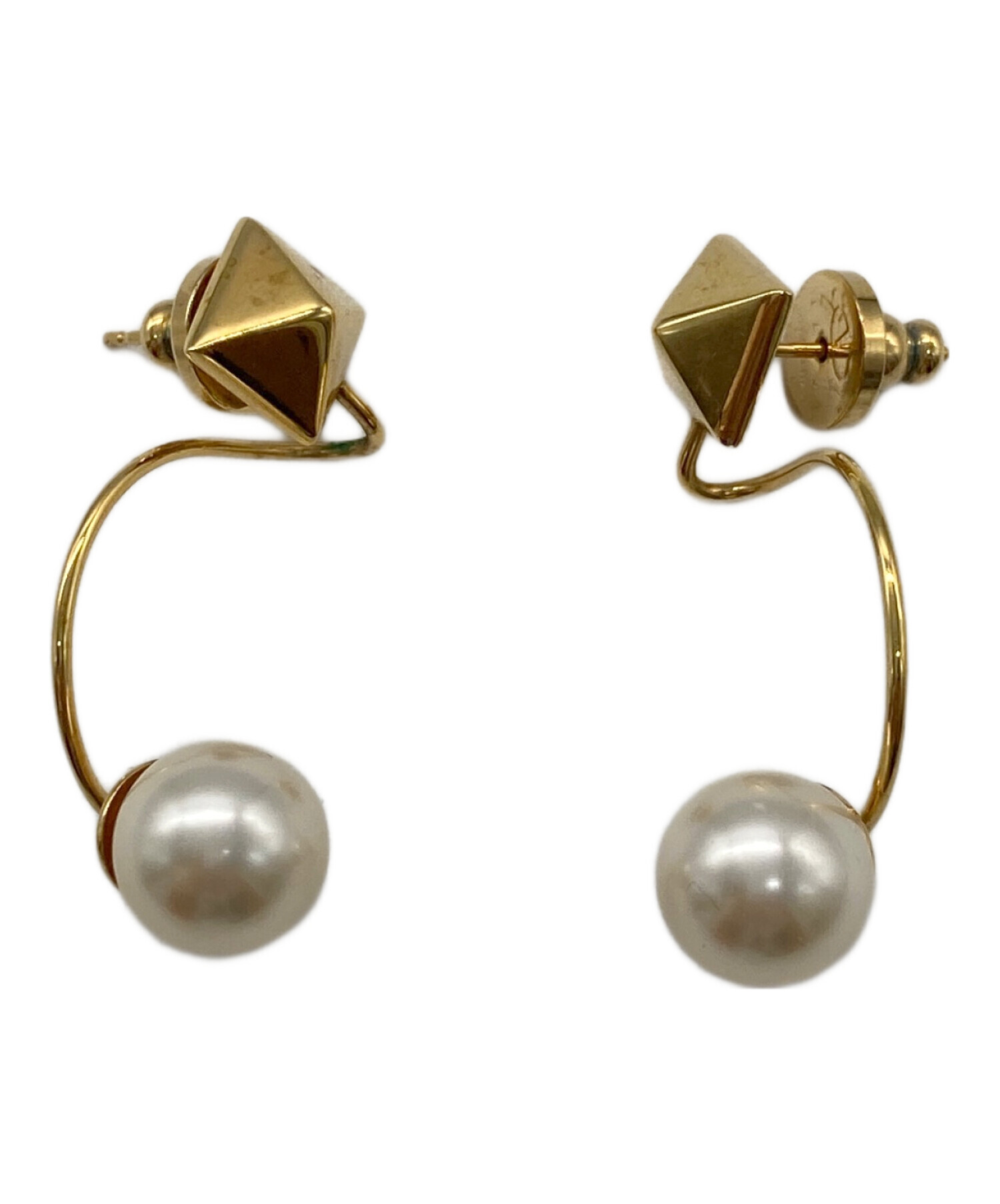 VALENTINO スタッズパールピアス VALENTINO ヴァレンティノ ピアス アクセサリー ロックスタッズ パール