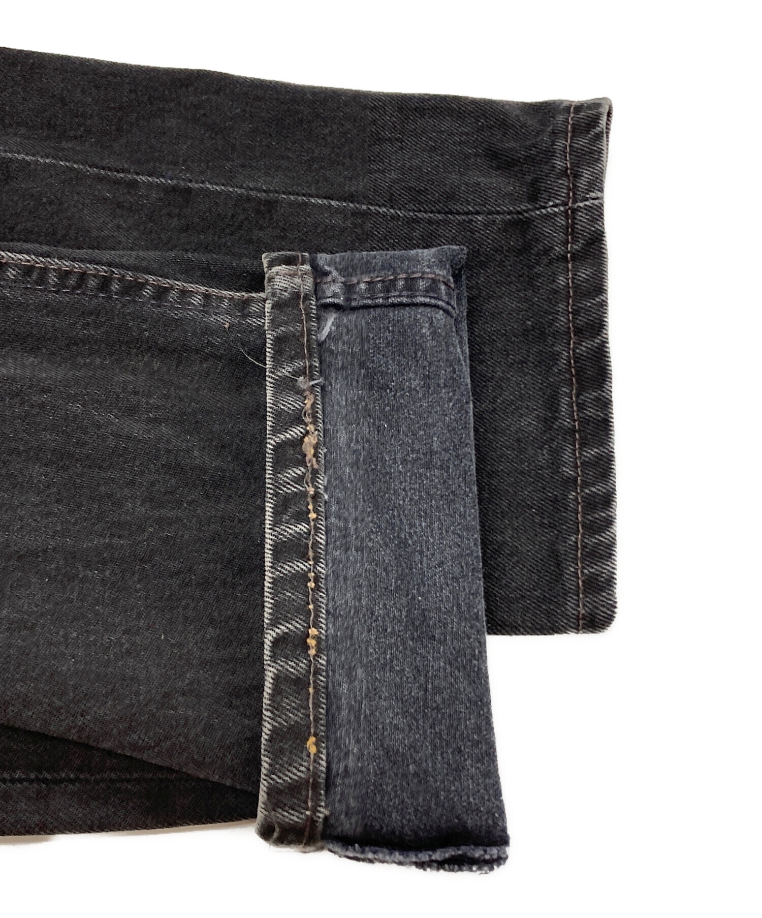 中古・古着通販】LEVI'S (リーバイス) 後染め501デニムパンツ ブラック