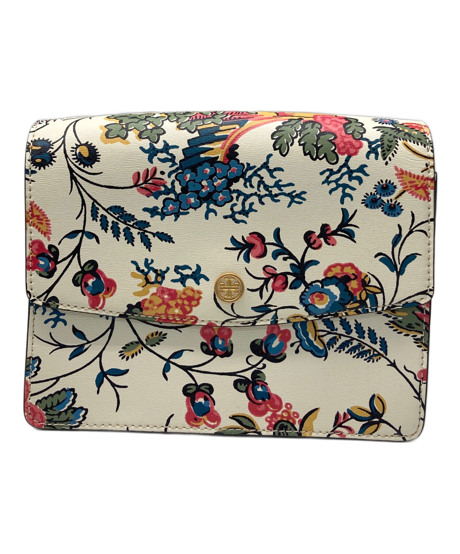 BDAA0037】TORY BURCH トリーバーチ フラワープリント トートバッグ 