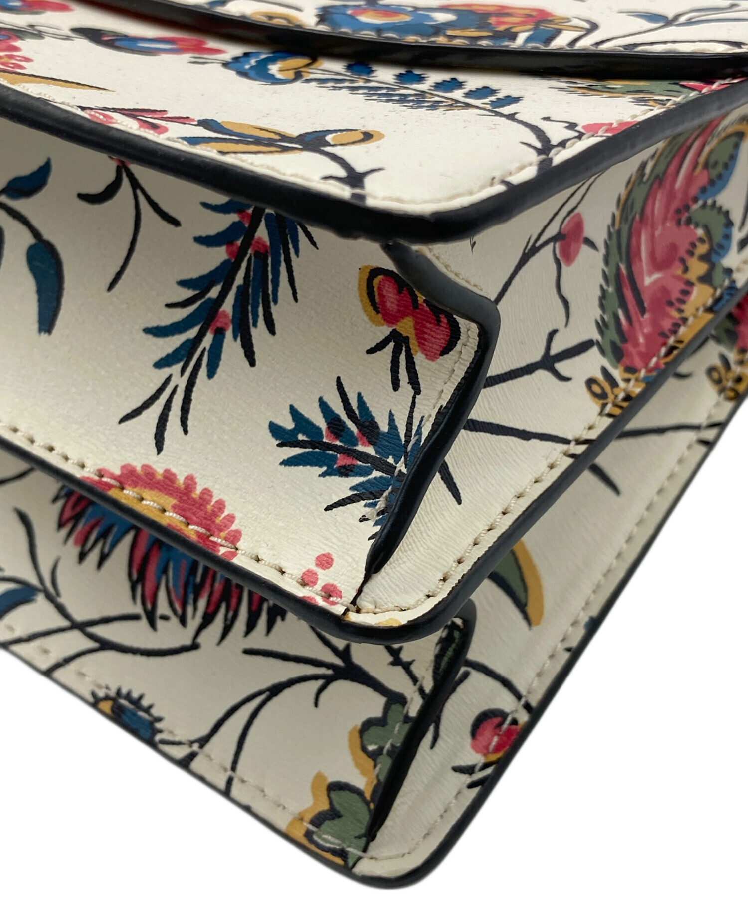 TORY BURCH フラワープリント ショルダーバッグ 中古・古着通販】TORY BURCH (トリーバーチ) フラワープリント