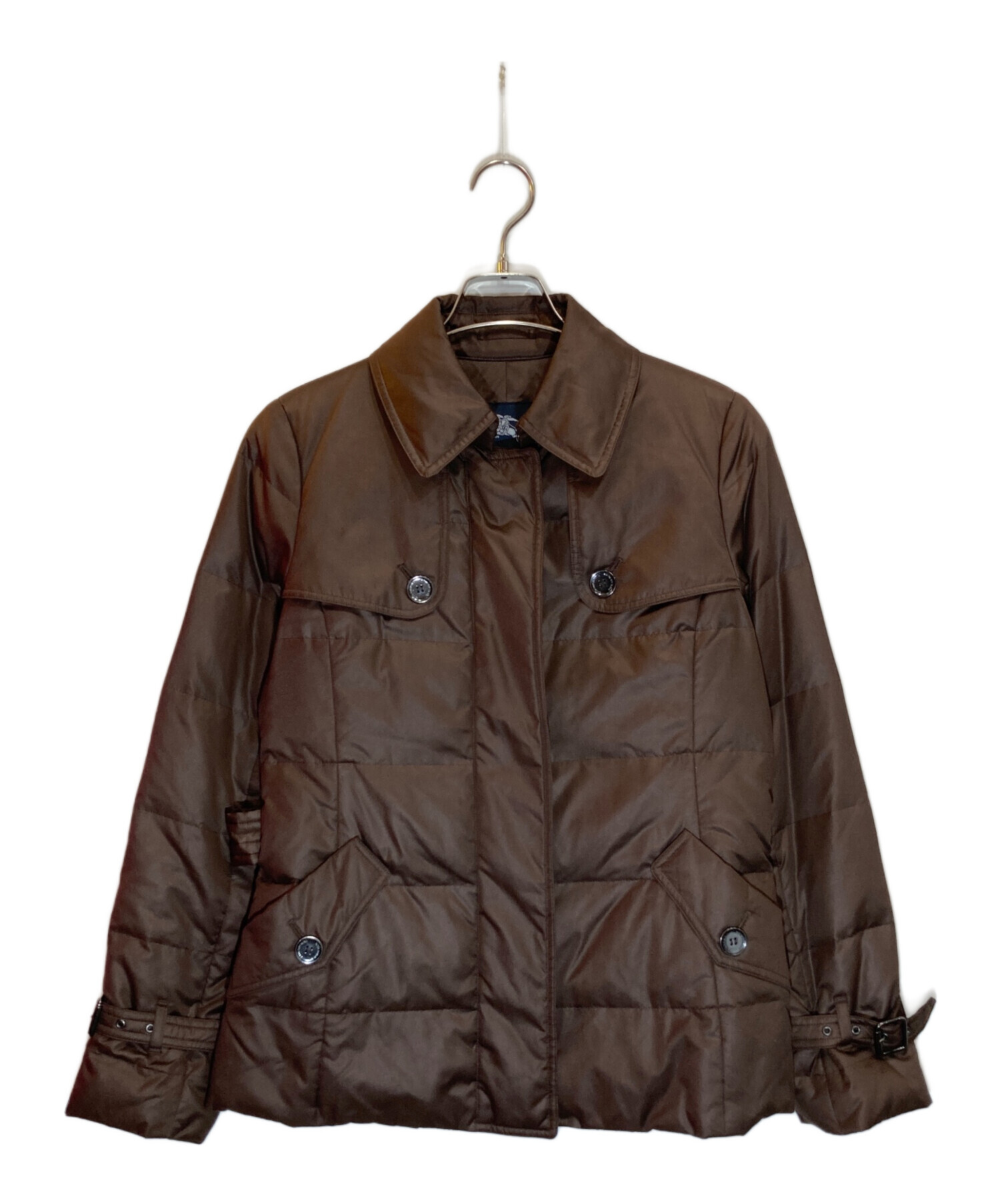 BURBERRY LONDONブラウン ダウンジャケット ベルト付き　38 中古・古着通販】BURBERRY LONDON (バーバリーロンドン) ダウン