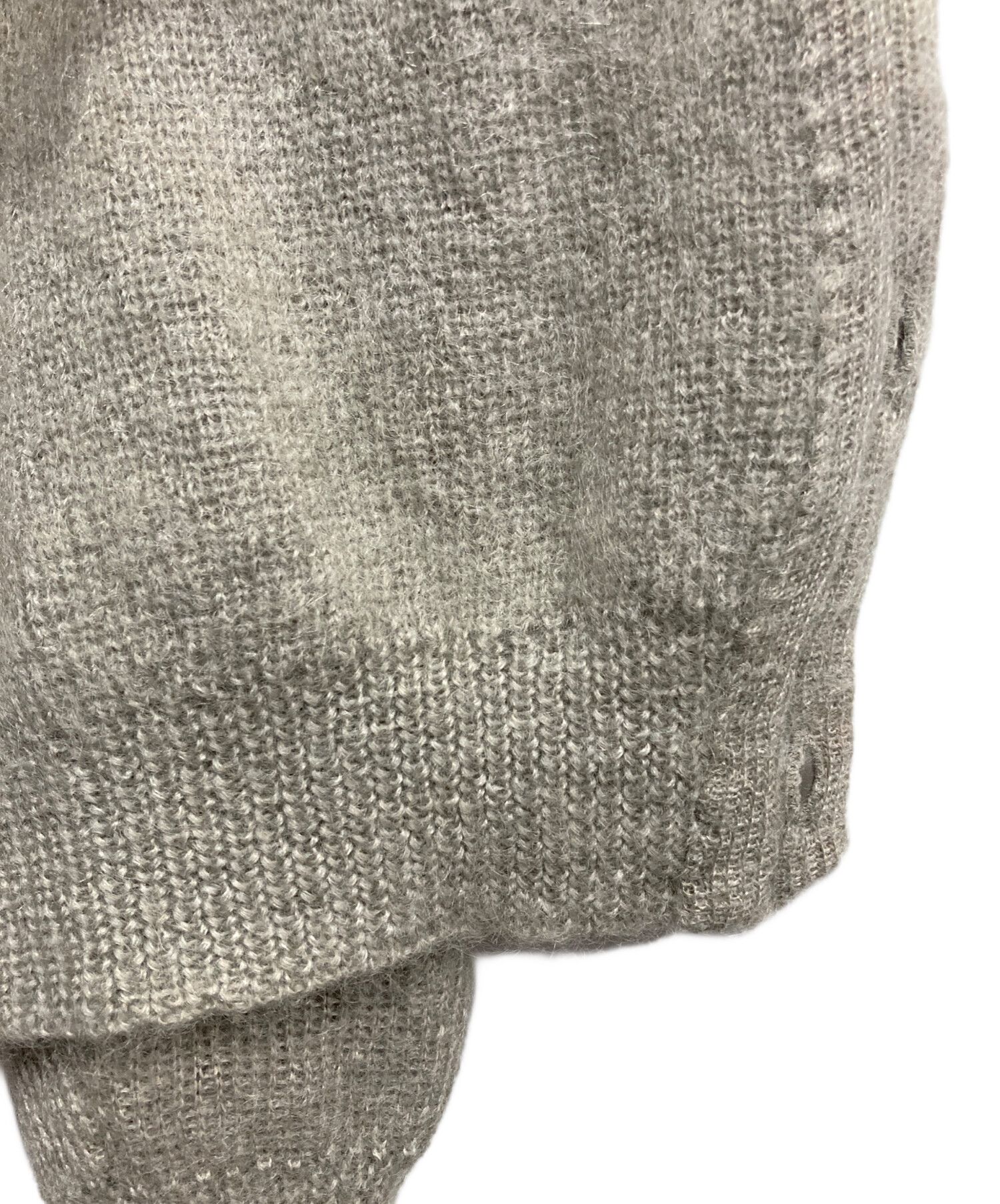 中古・古着通販】UNUSED (アンユーズド) モヘアカーディガン グレー