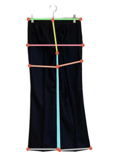 GUCCI フレアスラックスパンツ 38 中古・古着通販】GUCCI (グッチ) オールドフレアスラックス ブラック