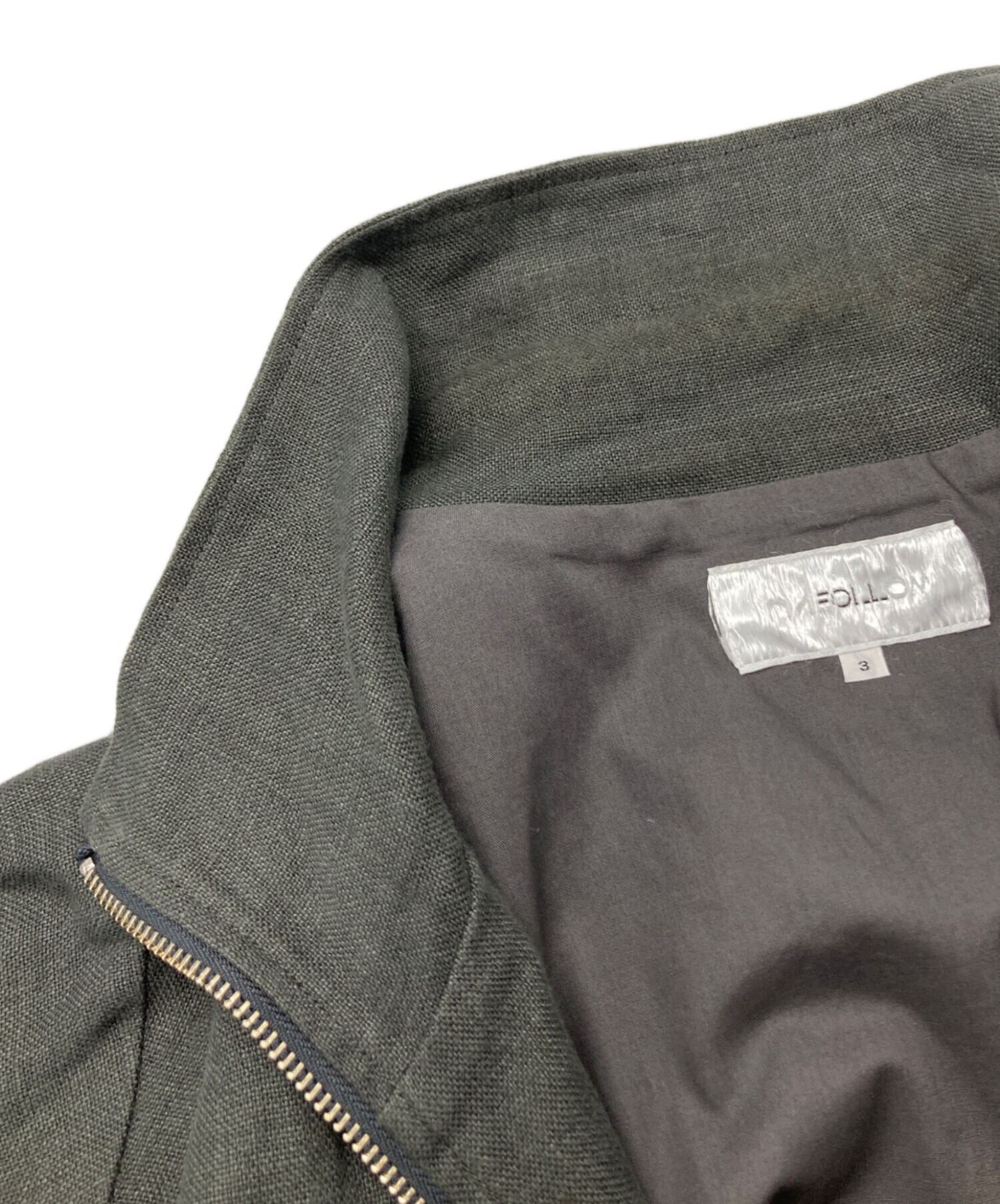 UNFOLLOW【FOLL/フォル】wet linen track jacket FOLL ⁄ linen フォル 