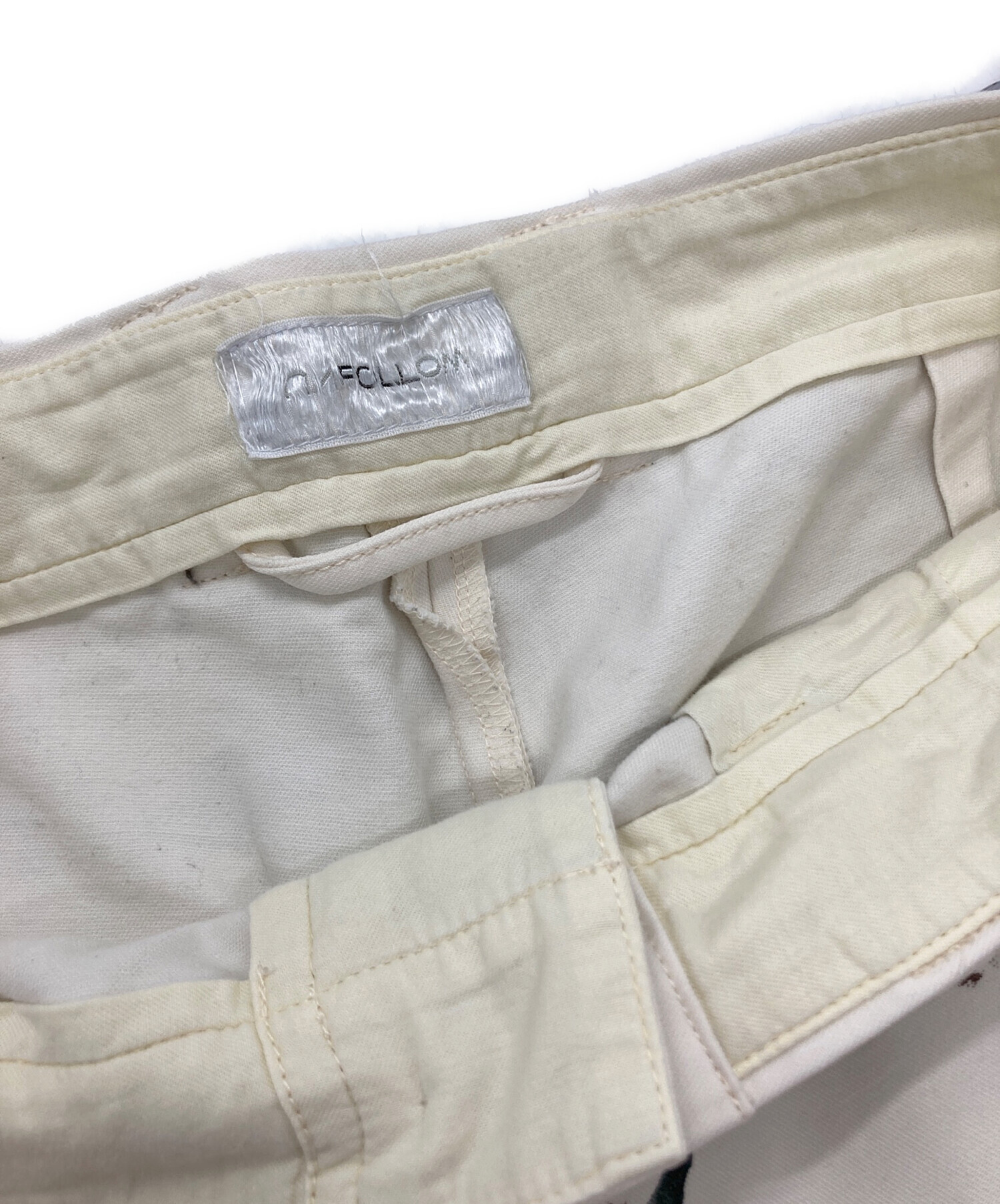 中古・古着通販】FOLL (フォル) hand painted camo work pants マルチ 