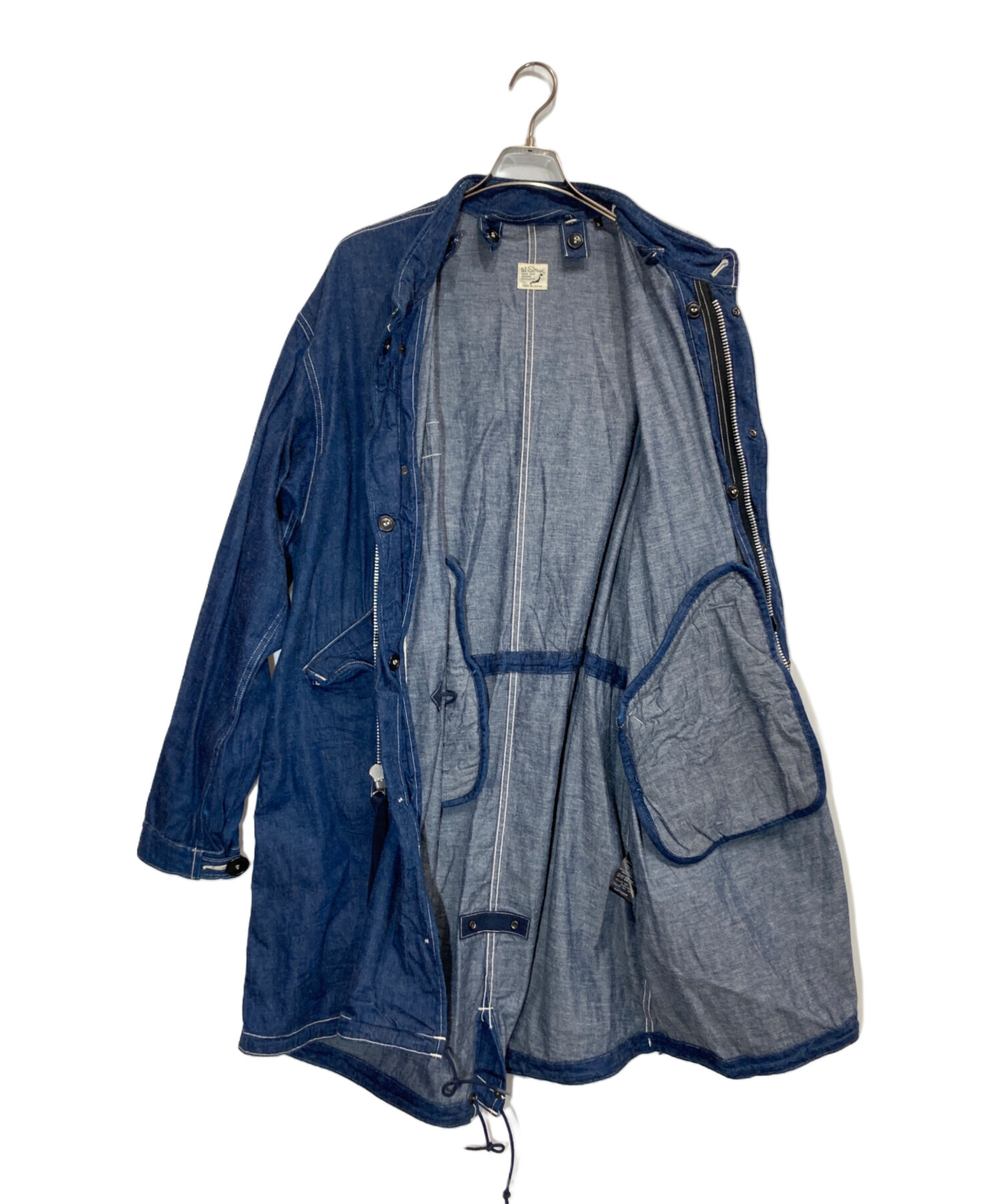 中古・古着通販】orSlow (オアスロウ) M65 Fishtail Denim Coat