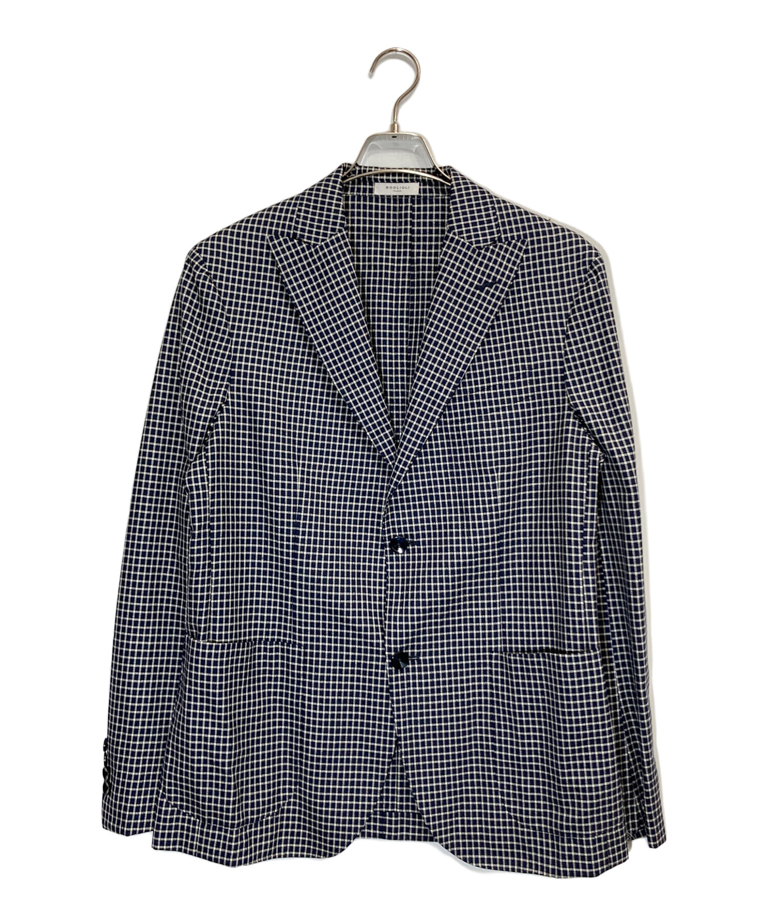 【BOGLIOLI】ボリオリジャケット48セットアップ 中古・古着通販】BOGLIOLI (ボリオリ) チェックテーラードジャケット