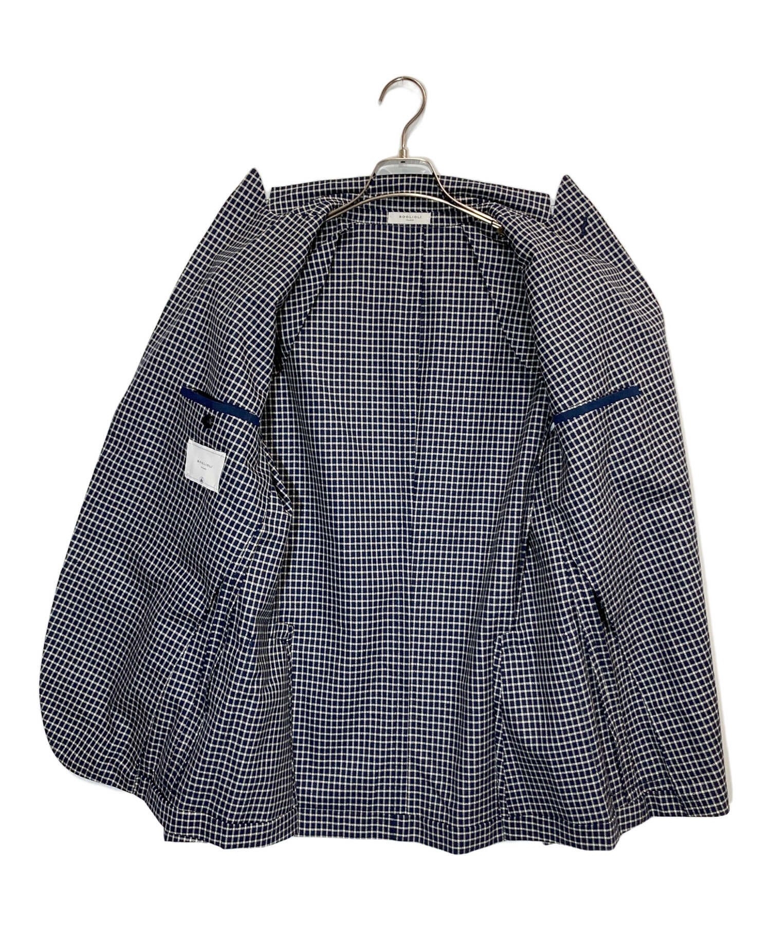 中古・古着通販】BOGLIOLI (ボリオリ) チェックテーラードジャケット