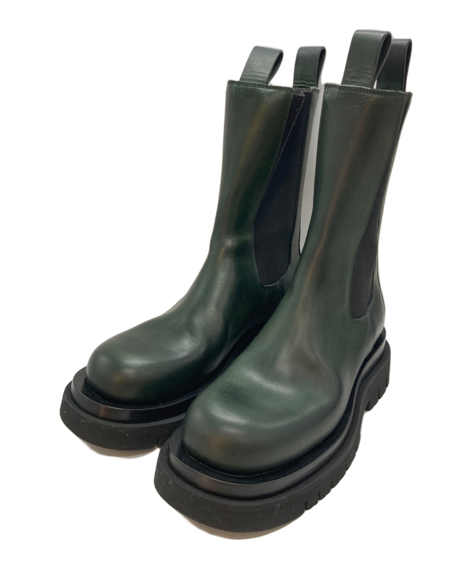 中古・古着通販】BOTTEGA VENETA (ボッテガベネタ) LUG BOOTS グリーン