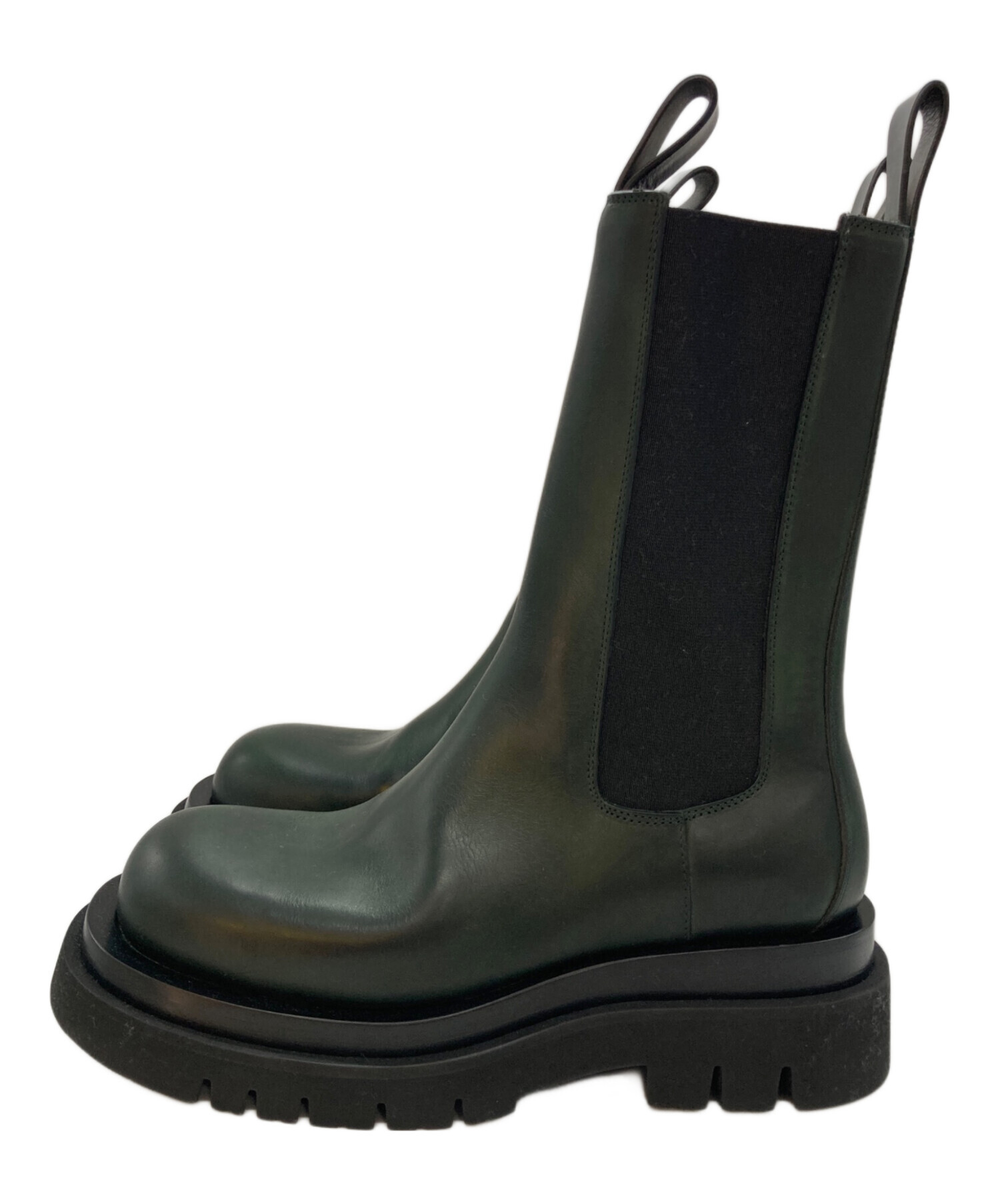 中古・古着通販】BOTTEGA VENETA (ボッテガベネタ) LUG BOOTS グリーン
