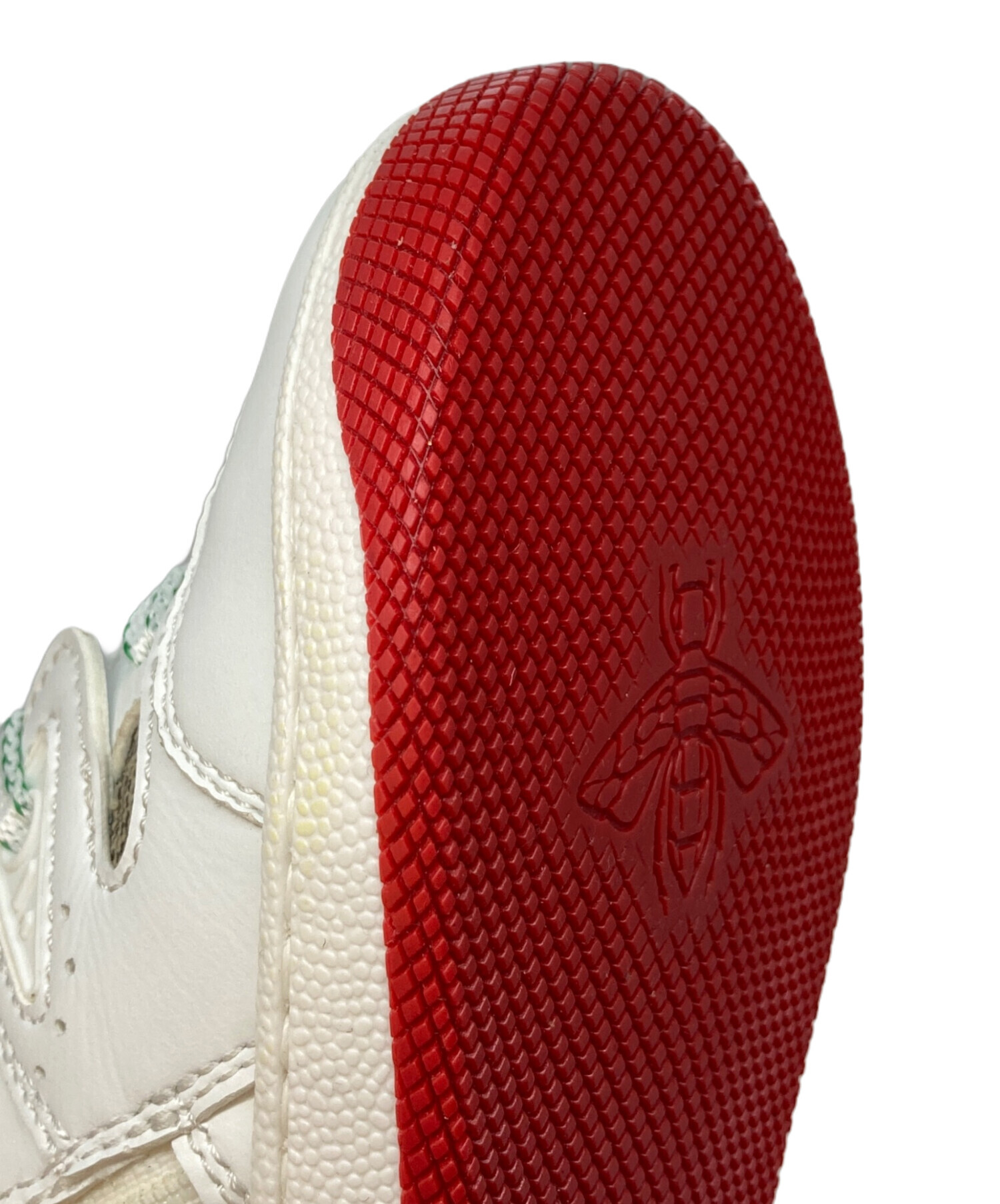 【　再々　値下げ】GUCCI ホワイト スニーカー 中古・古着通販】GUCCI (グッチ) GGバスケットスニーカー ホワイト