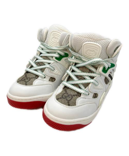 中古・古着通販】GUCCI (グッチ) GGバスケットスニーカー ホワイト