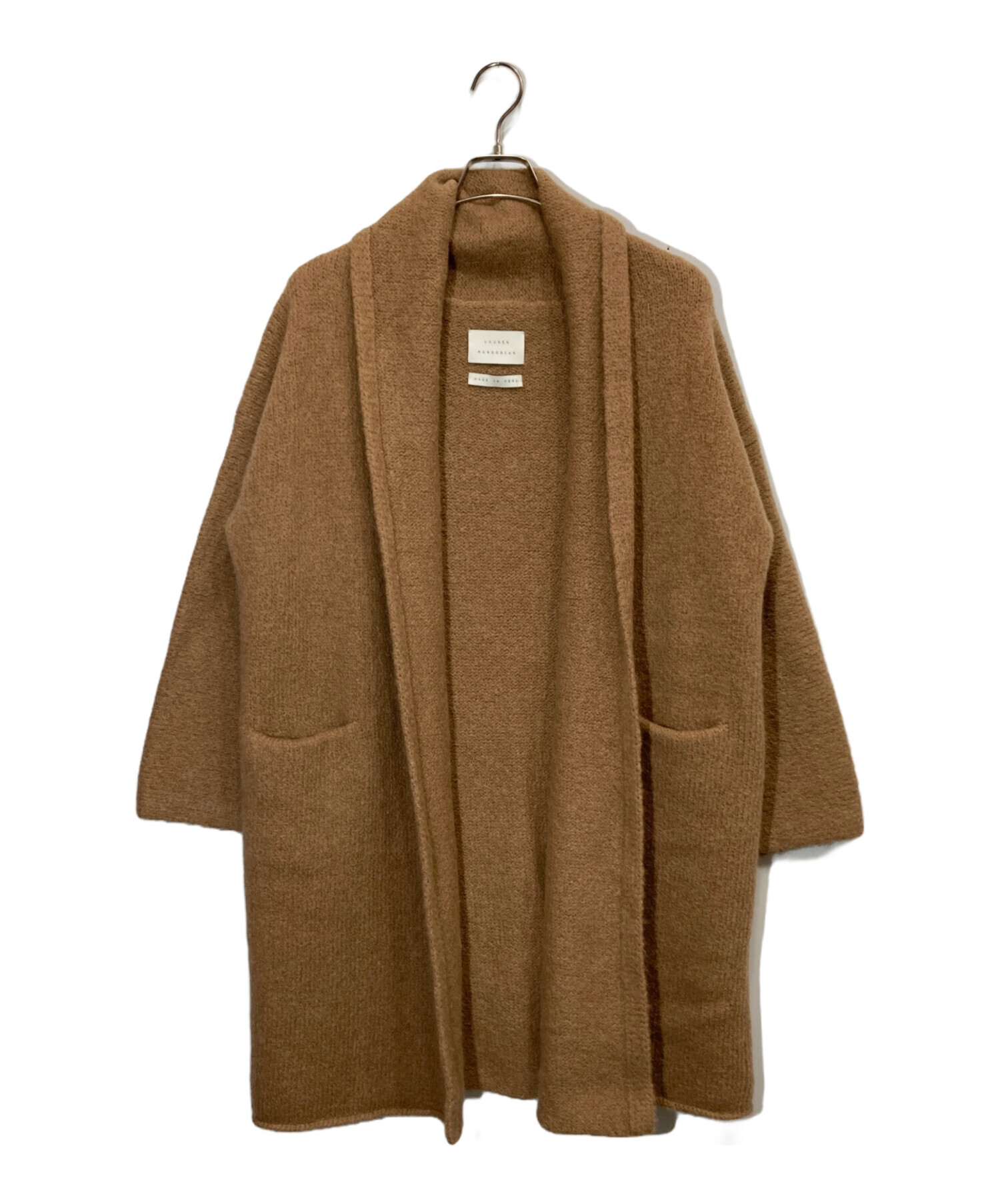 Lauren Manoogian アルパカニット ガウンコート Lauren Manoogian アルパカニット コート ガウンコート ブラウン