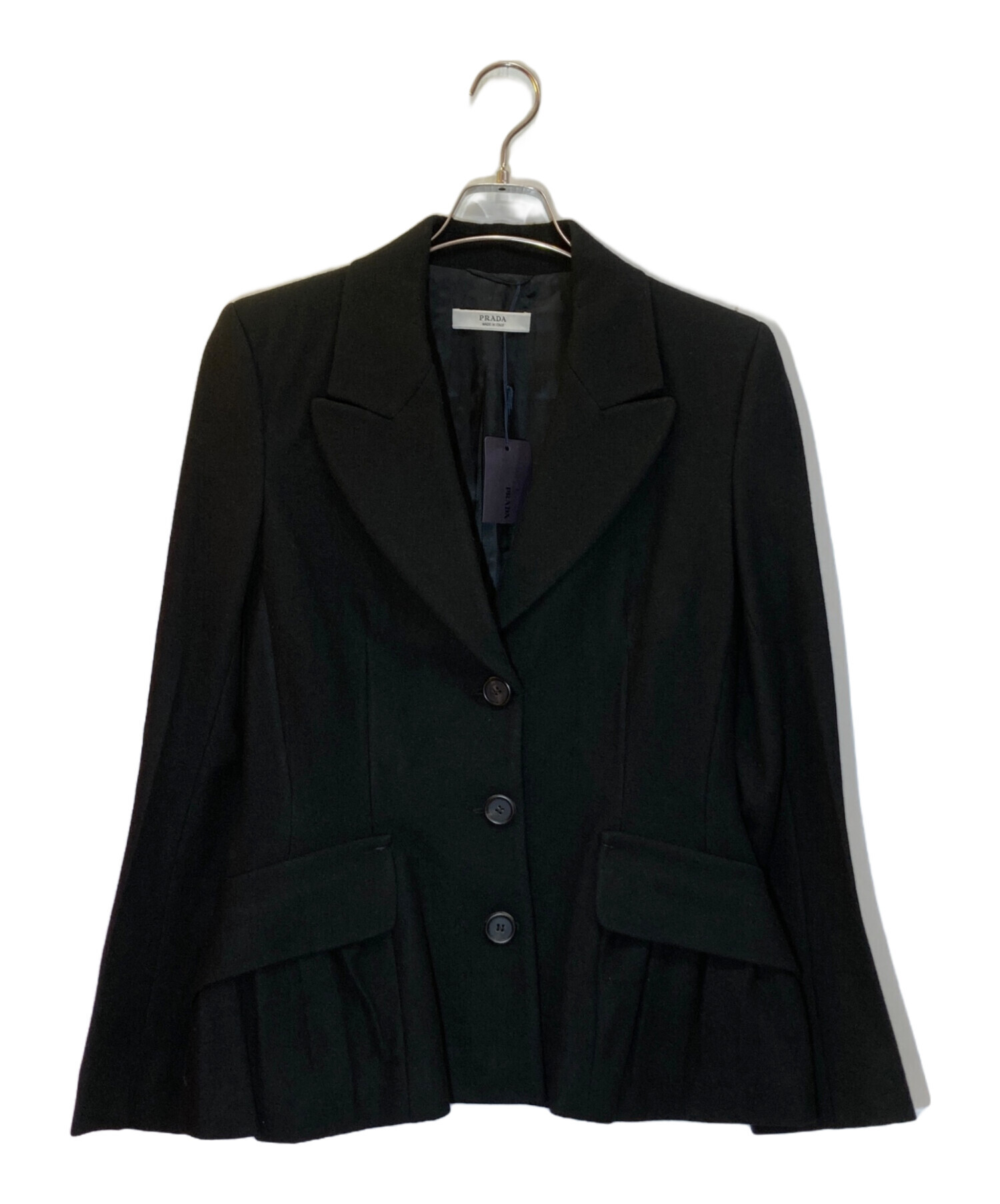 中古・古着通販】PRADA (プラダ) 3Bテーラードジャケット ブラック