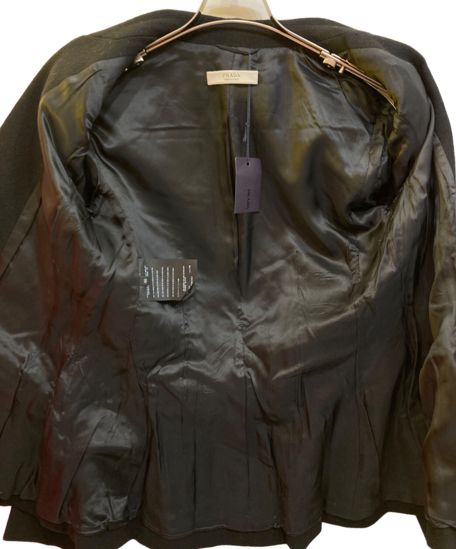 中古・古着通販】PRADA (プラダ) 3Bテーラードジャケット ブラック