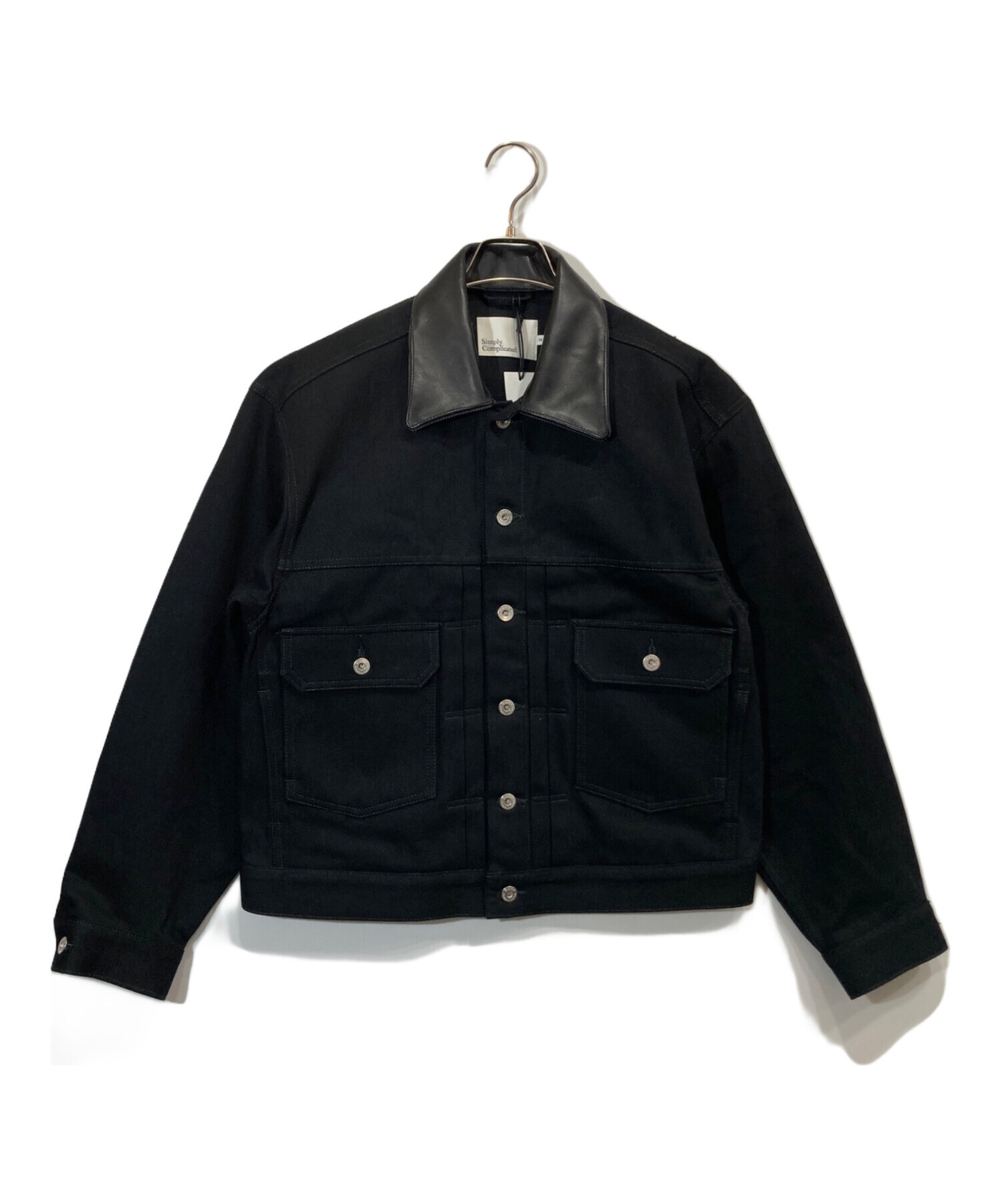 simply complicated 247 WORK JACKET 短丈　黒 中古・古着通販】Simply Complicated (シンプリーコンプリケイティド
