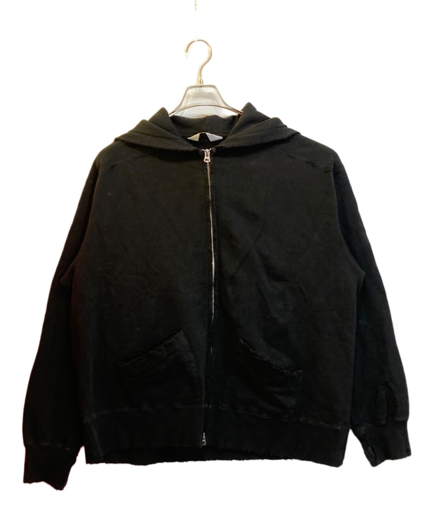 トップス ANCELLM2024A/W ANC-CT44 CRASH ZIP HOODIE ANCELLM - CRASH ZIP HOODIE | HEATHER WHITE | パーカー | NapsNote