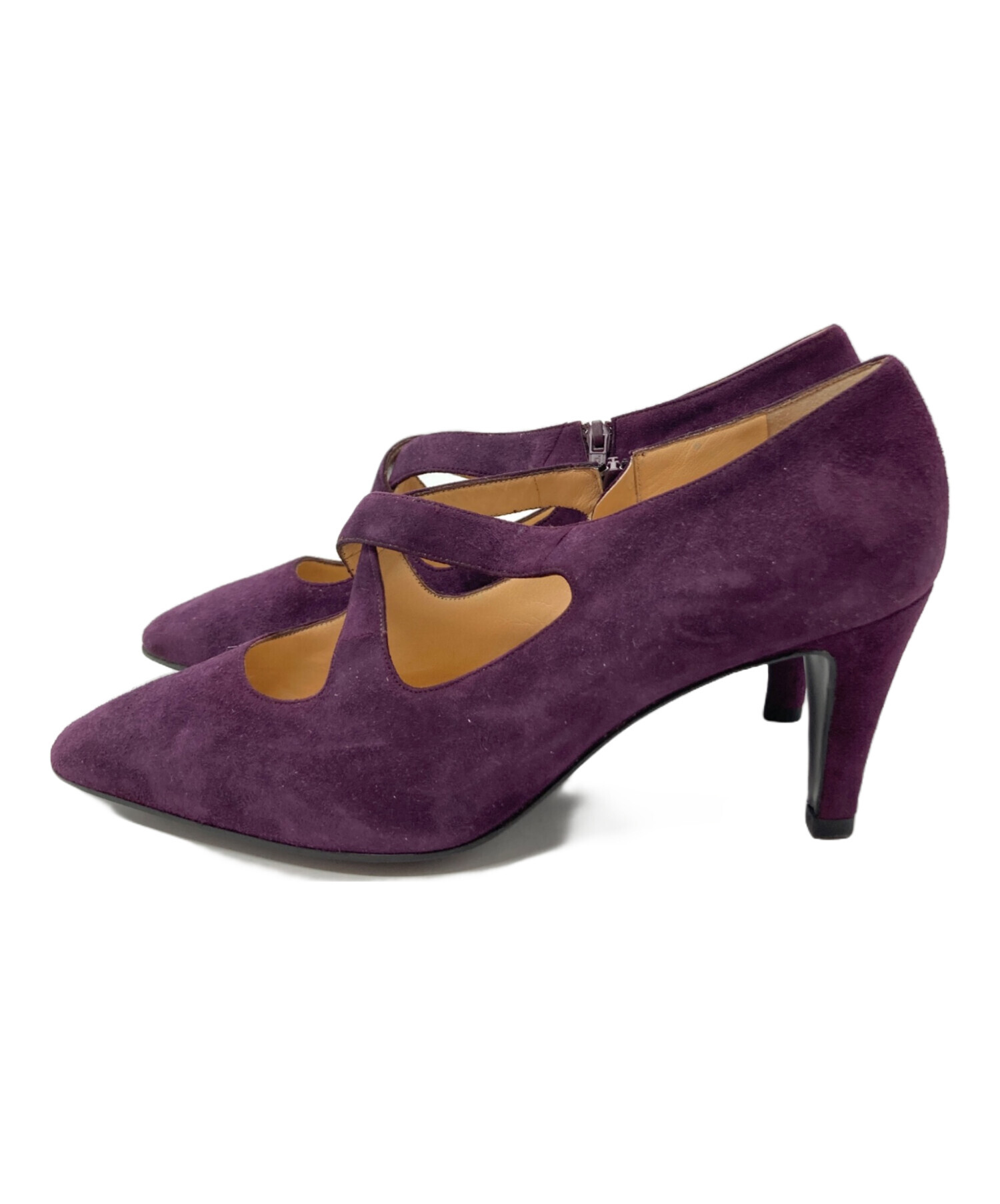 PRADA パープルスエードリボンパンプス｜クラシックでフェミニンな名品 中古・古着通販】PRADA (プラダ) スウェードパンプス パープル サイズ