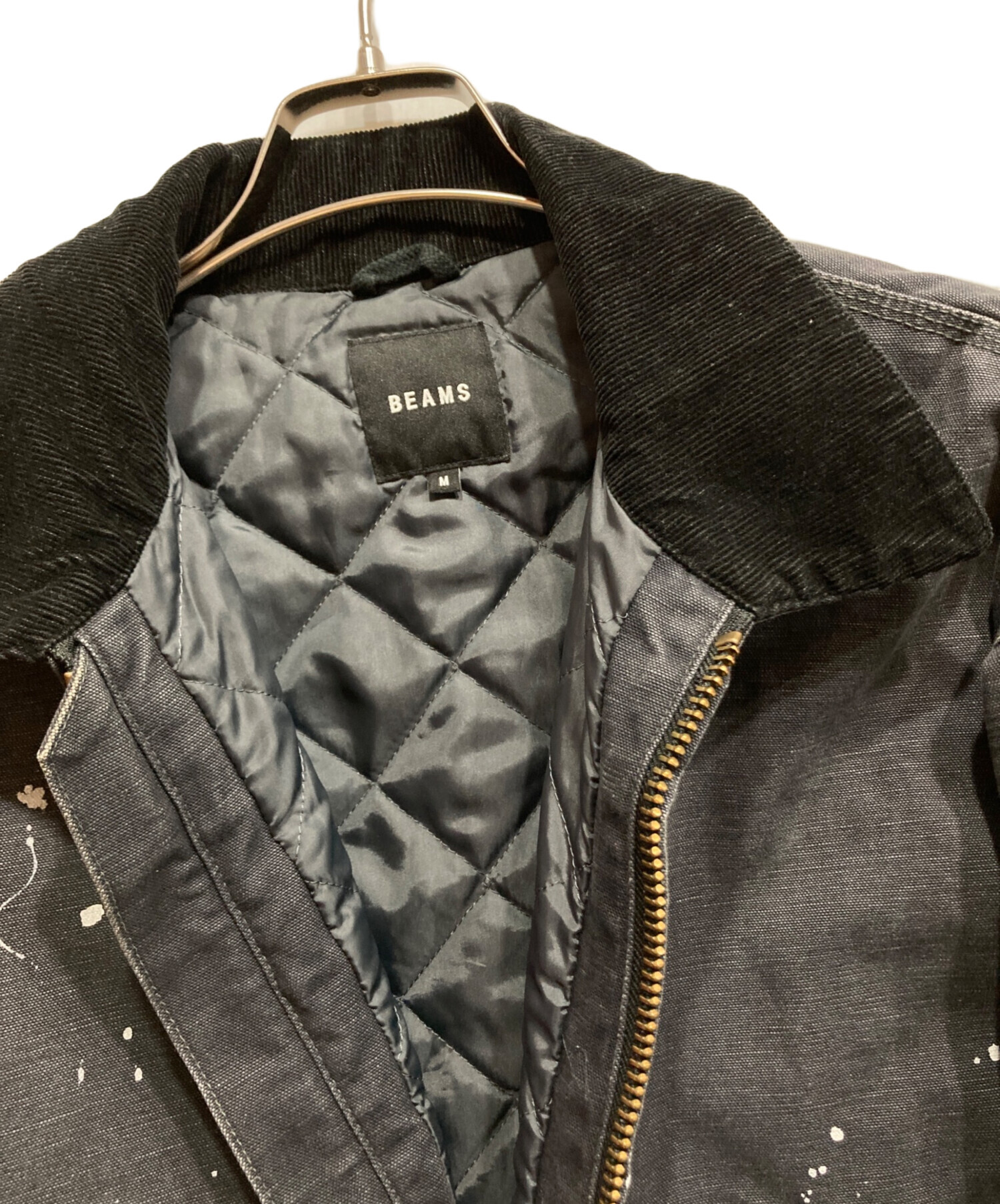 中古・古着通販】BEAMS (ビームス) パディング ダック ブルゾン グレー 