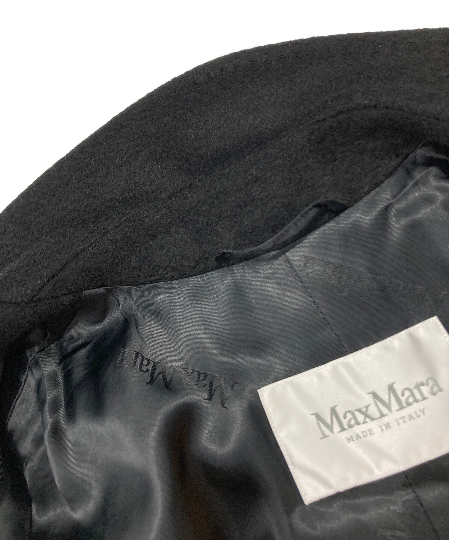 中古・古着通販】MaxMara (マックスマーラ) ベルト付きキャメルロング 