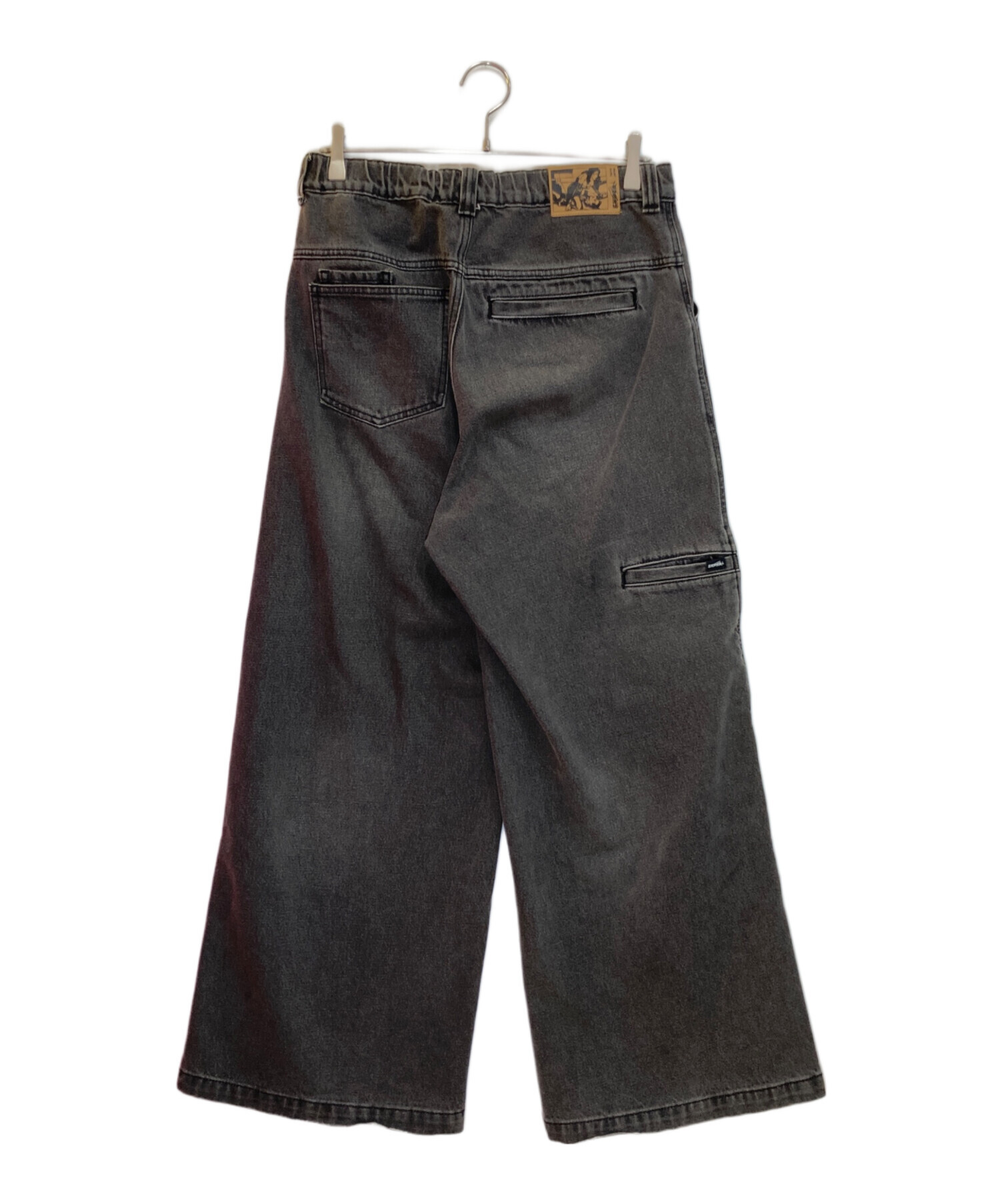 中古・古着通販】genzai (ゲンザイ) Chain baggy Denim Pants グレー 