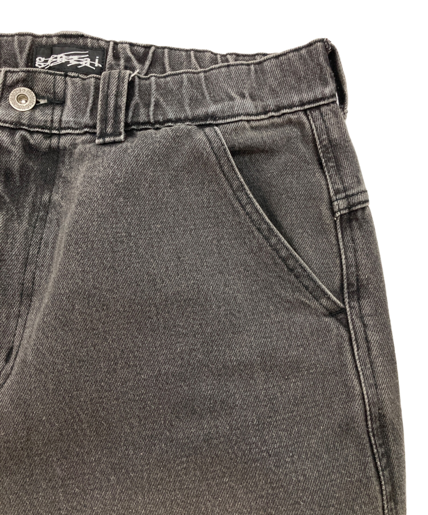 中古・古着通販】genzai (ゲンザイ) Chain baggy Denim Pants グレー