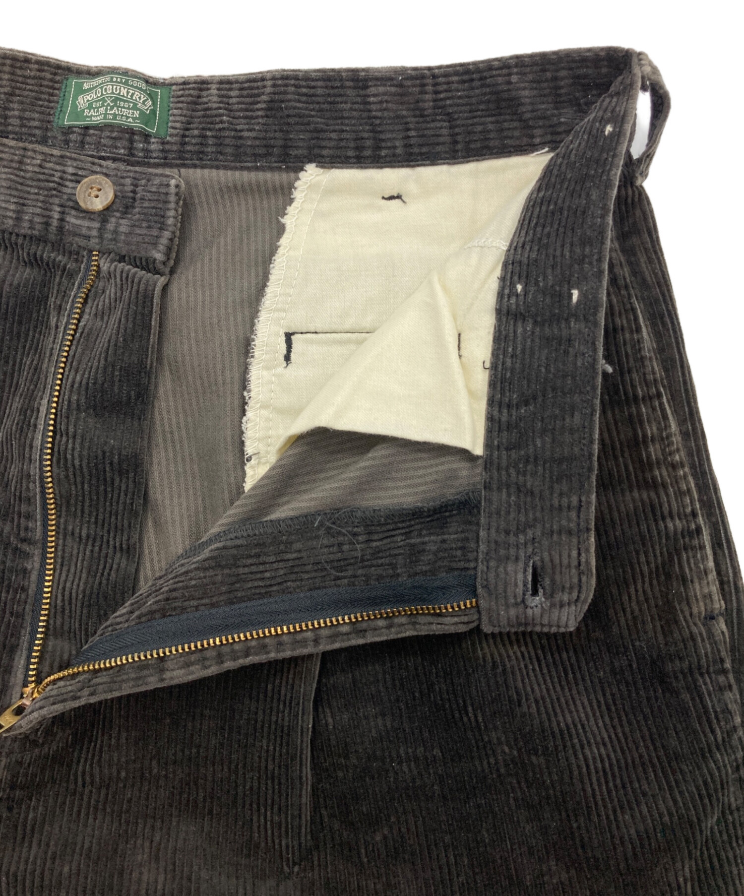 新品 90s Ralph Lauren POLO COUNTRY コーデュロイ 90'S POLO COUNTRY Couduroy Pants Made in USA GREEN W36L30 90年代