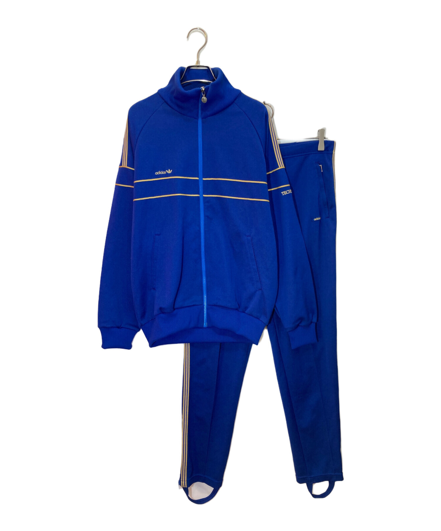 old adidasアディダス　ヴィンテージ　ジャージ　テック　セットアップ 中古・古着通販】adidas (アディダス) TECHNO セットアップジャージ