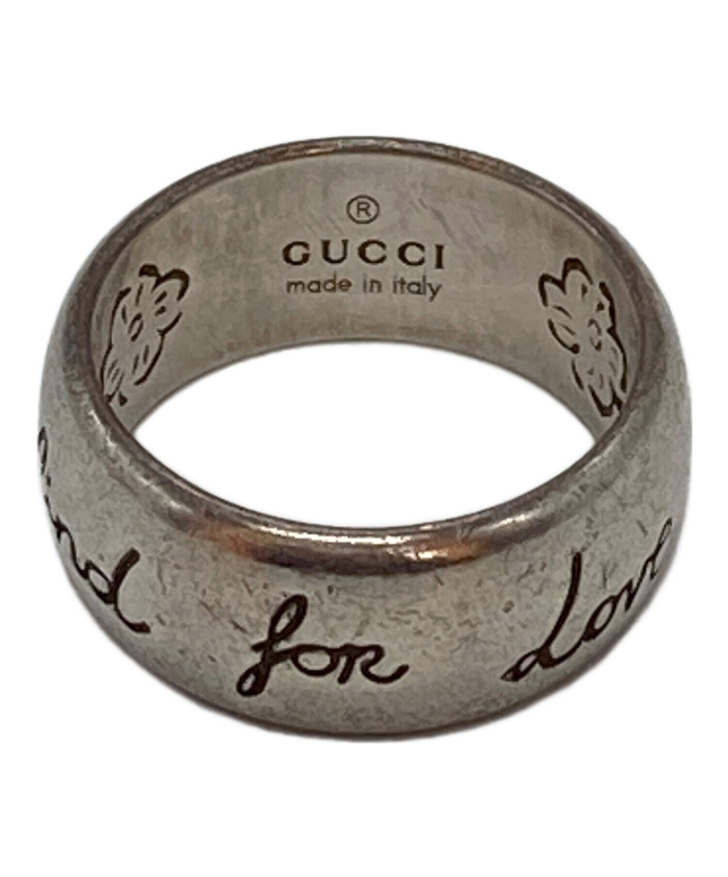 中古・古着通販】GUCCI (グッチ) blind for love リング シルバー