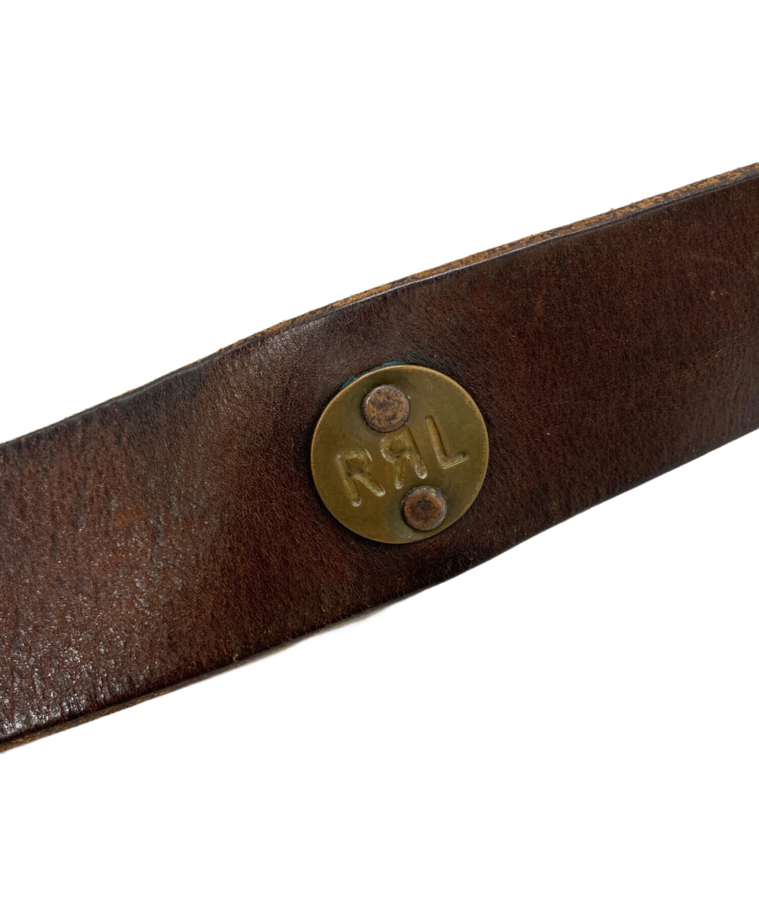 中古・古着通販】RRL (ダブルアールエル) レザーベルト ブラウン