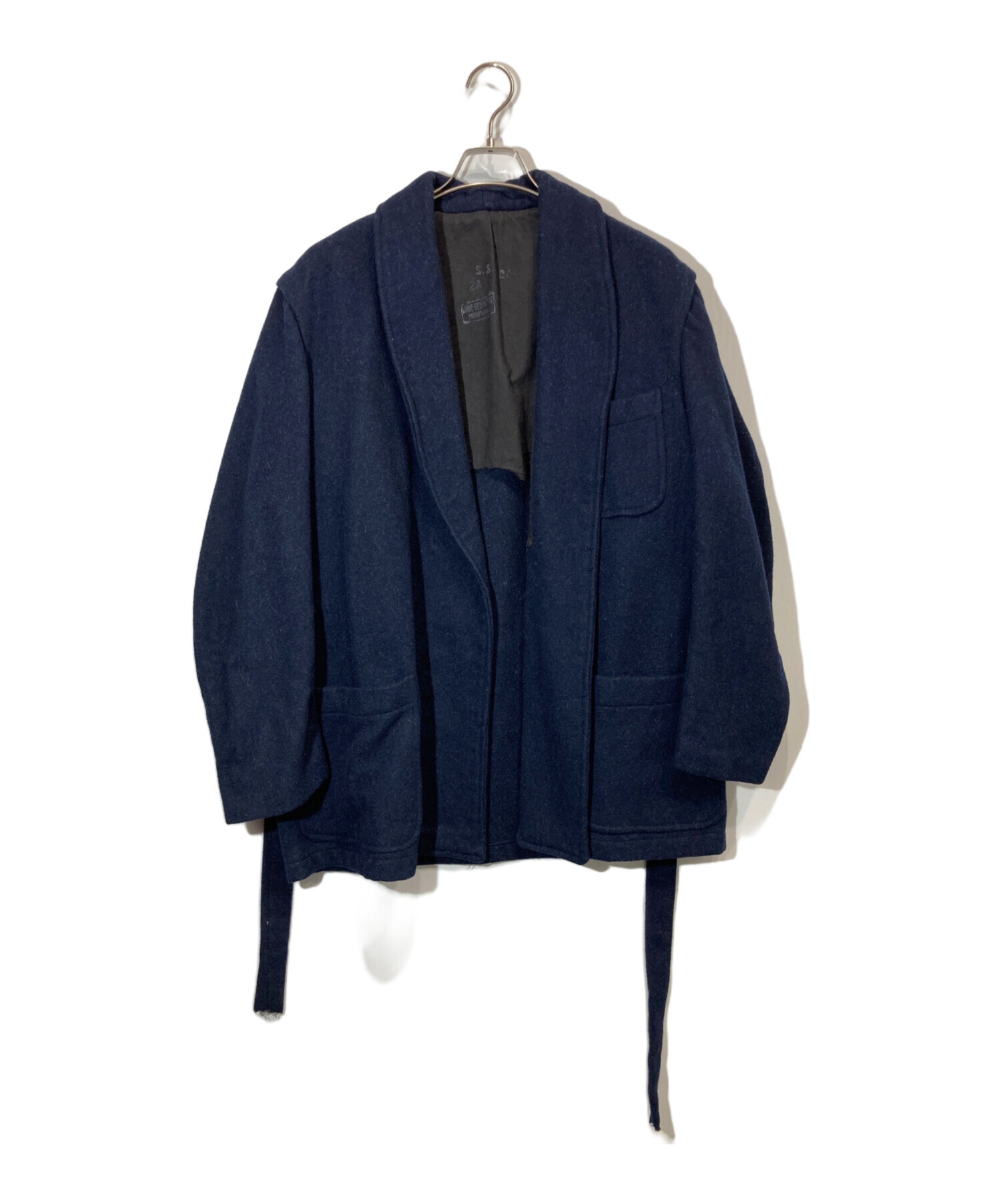 1900年代初期　ネイビーウールジャケット　フレンチヴィンテージ　サマリテーヌ 中古・古着通販】VINTAGE (ヴィンテージ) ホスピタルウールジャケット