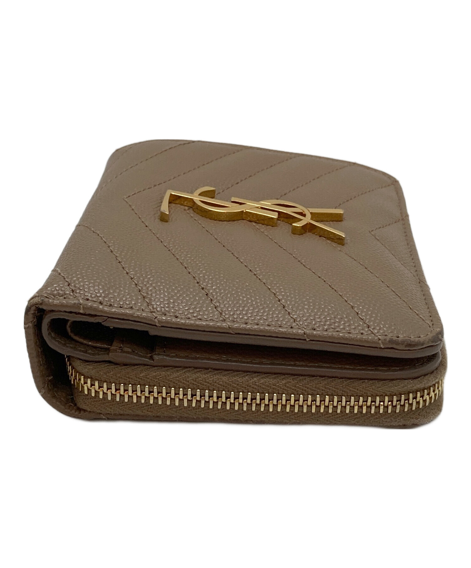 SAINT LAURENT モノグラム コンパクト ジップアラウンド ウォレット SAINT LAURENT サンローラン 財布 二つ折り モノグラム コンパクト