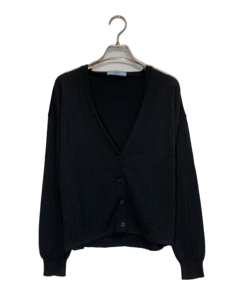 中古・古着通販】PRADA (プラダ) ウールカーディガン ブラック サイズ