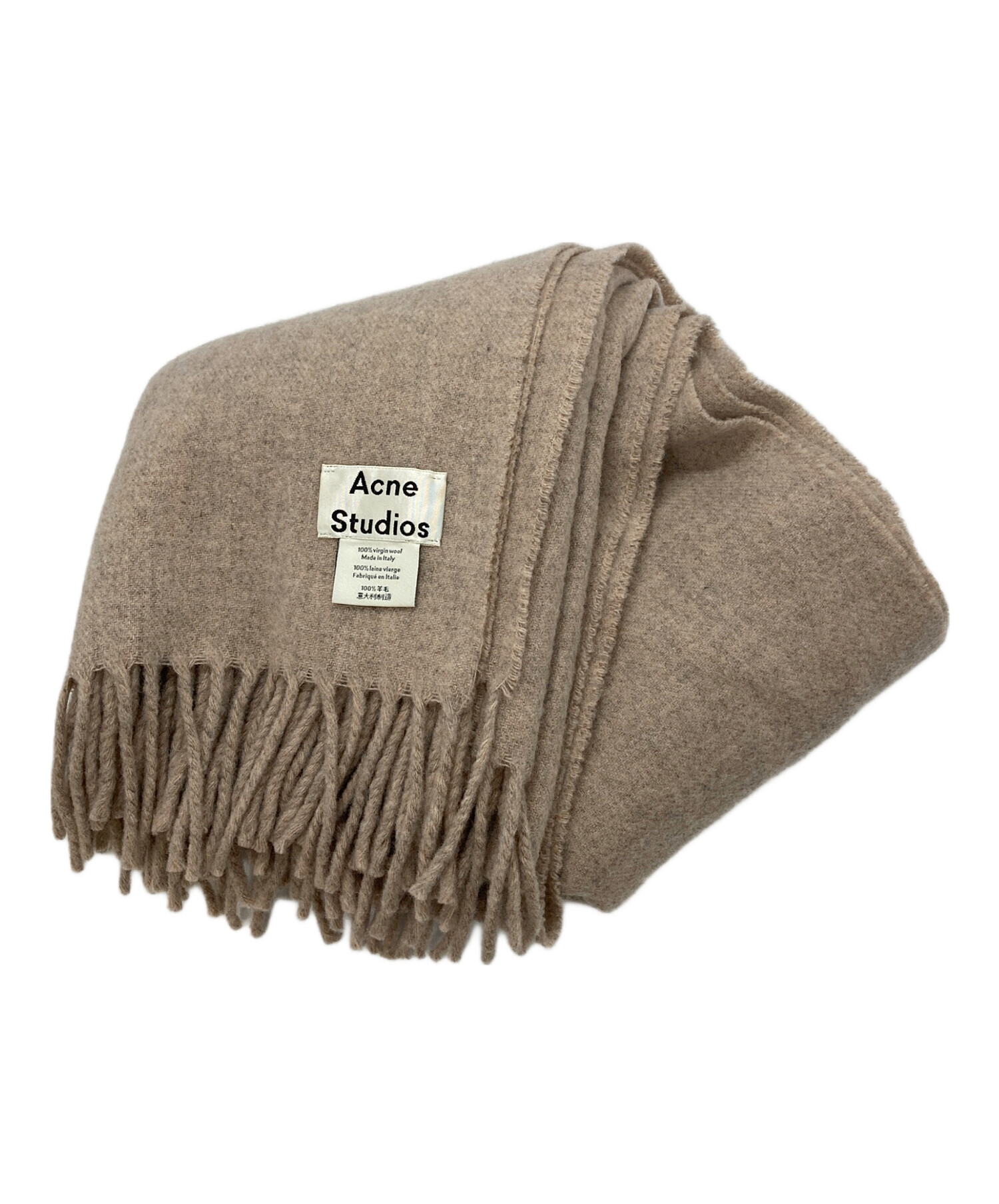 Acne Studios チェック柄100%ヴァージンウールマフラー イタリア製