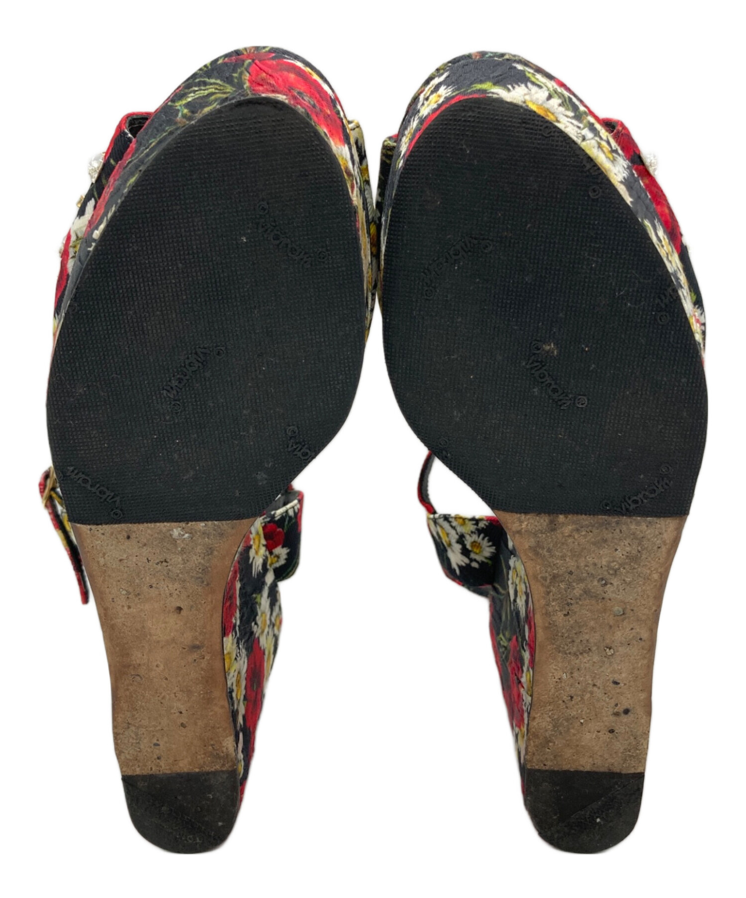 【新品未使用】DOLCE&GABBANA フラワービジューサンダル 中古・古着通販】DOLCE & GABBANA (ドルチェ＆ガッバーナ) フラワー