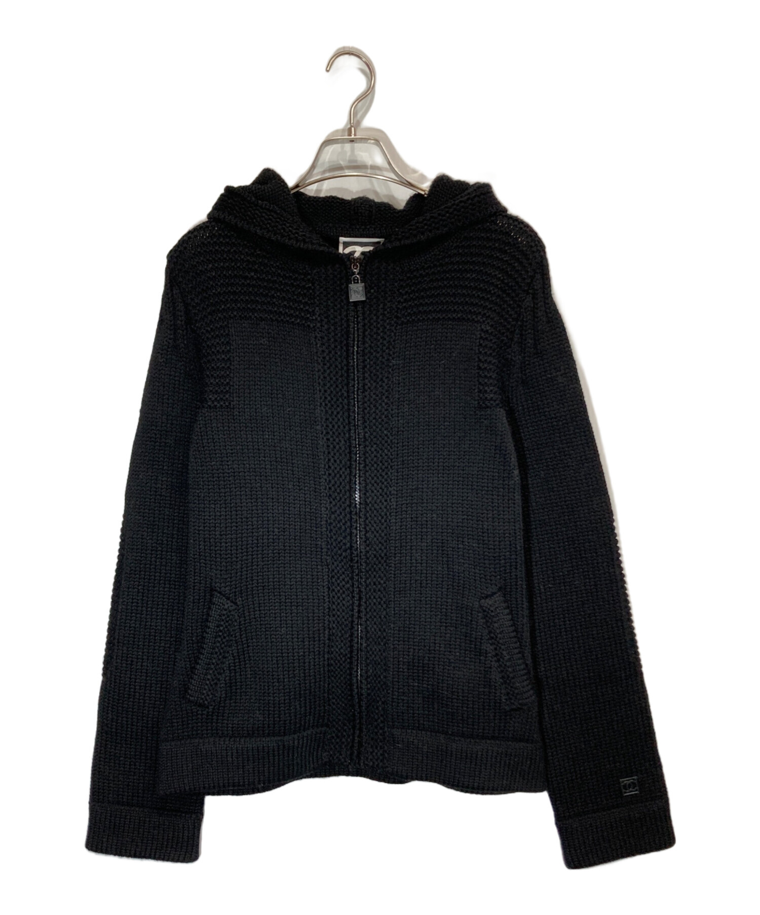 中古・古着通販】CHANEL (シャネル) ココマークジップニットパーカー