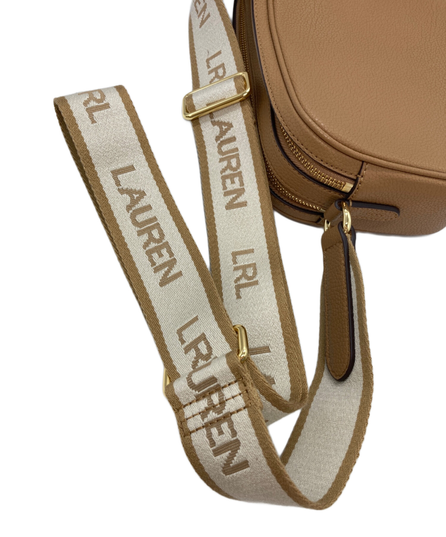 Ralph Lauren ベージュショルダーバッグ 中古・古着通販】LAUREN RALPH LAUREN (ローレンラルフローレン) ロゴ