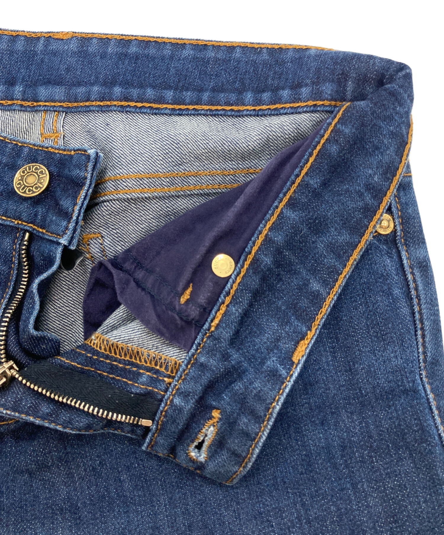 中古・古着通販】GUCCI (グッチ) デニムパンツ インディゴ サイズ:36