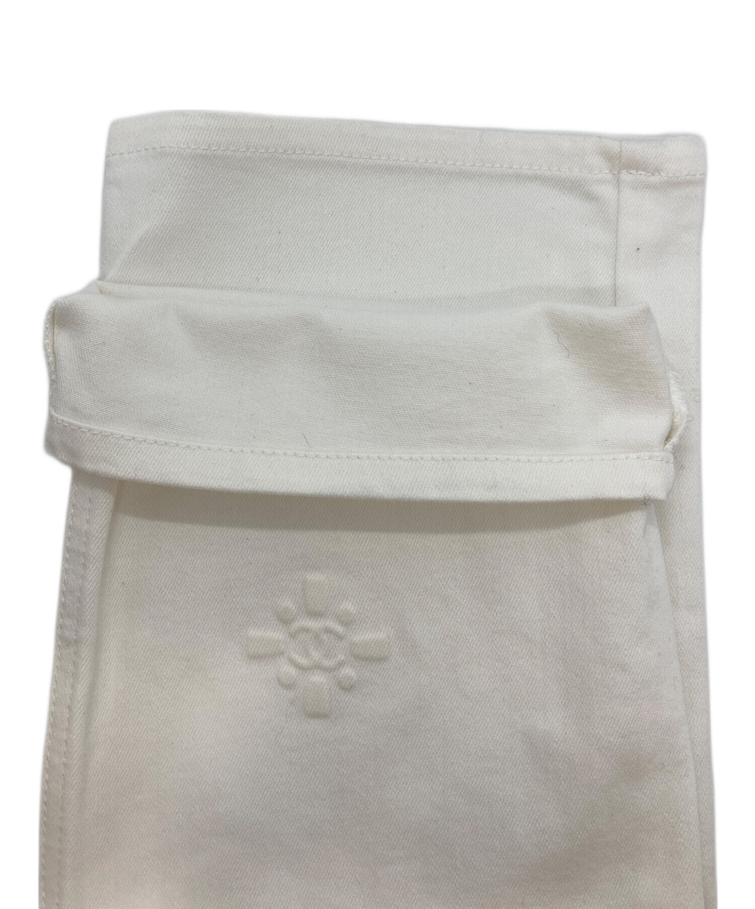 ★極美品★CHANEL★シャネル★カメリア★ホワイト★ヴィンテージ 中古・古着通販】CHANEL (シャネル) カメリア ココマーク エンボス