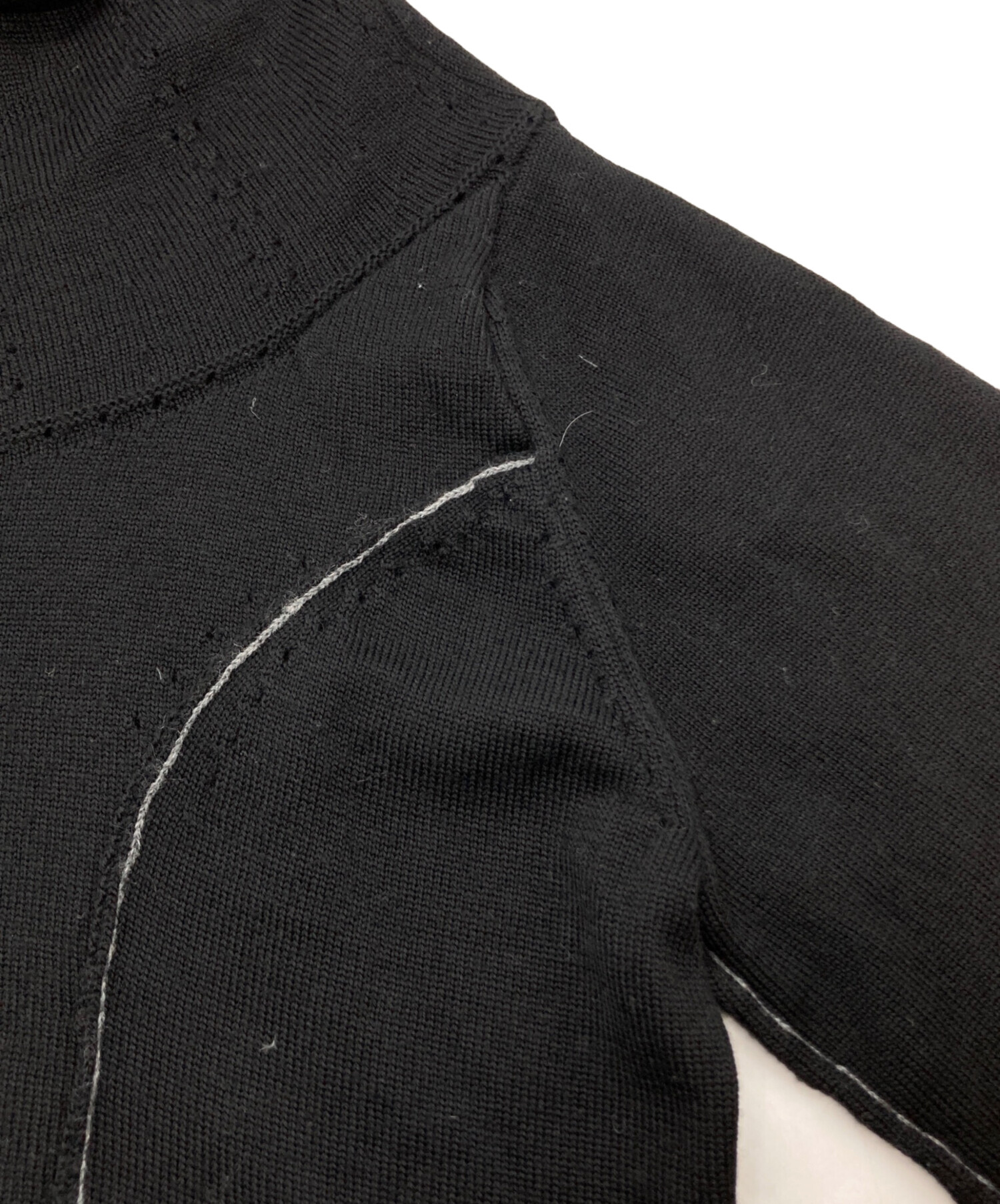 【未使用品】トリココムデギャルソン 丸襟ボーダーカーディガン 中古・古着通販】tricot COMME des GARCONS (トリココムデギャルソン