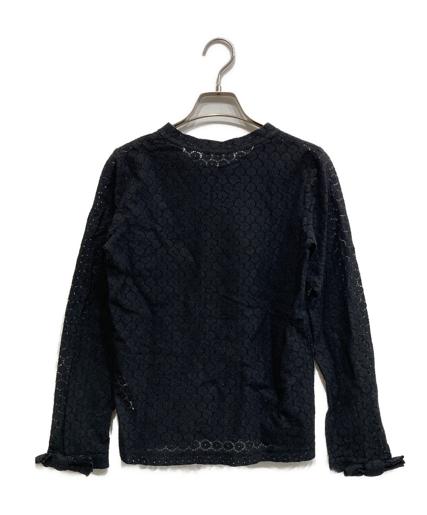 【希少、美品】コムデギャルソン　変形トップス　レース調　ブラック 中古・古着通販】COMME des GARCONS COMME des GARCONS
