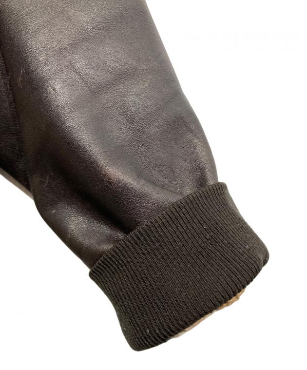 中古・古着通販】Wrangler (ラングラー) レザースタジャン ブラウン